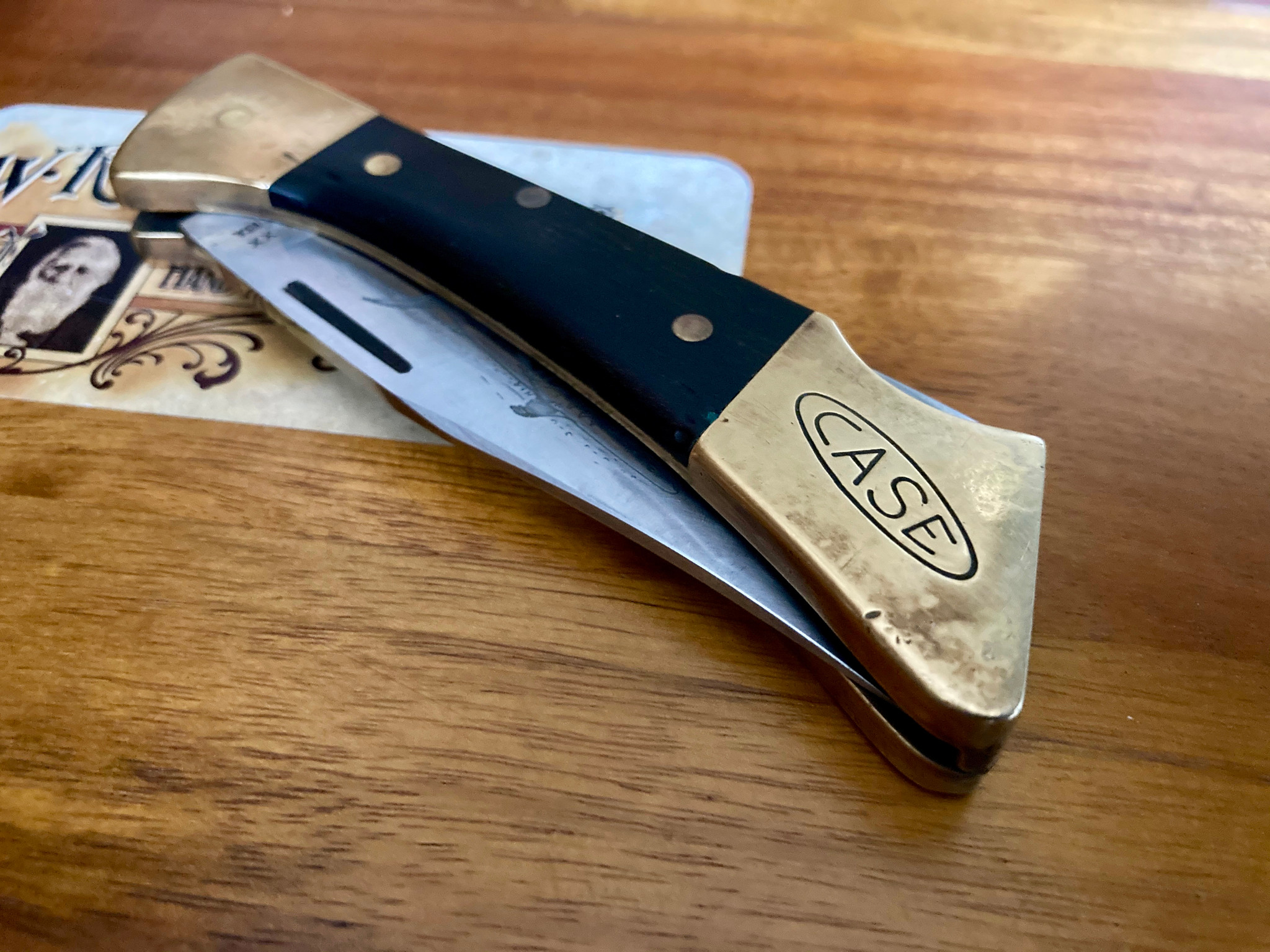 Case XX Stainless USA 2 Dot (1978) Wood MAKO Lockback Knife ~ Vintage