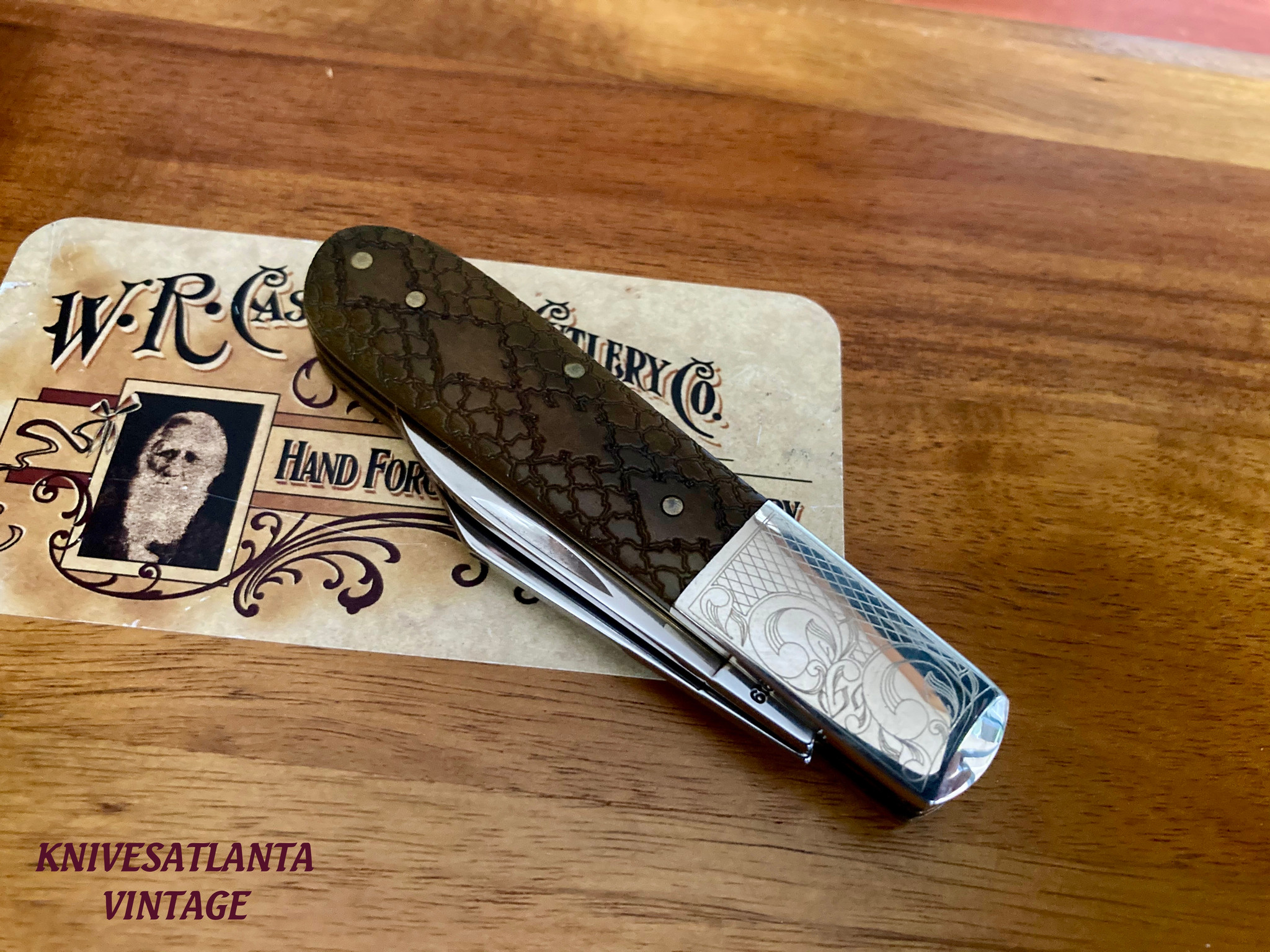 Case XX 2006 Rattle Snakeskin Limited Edition Scrolled Bolster