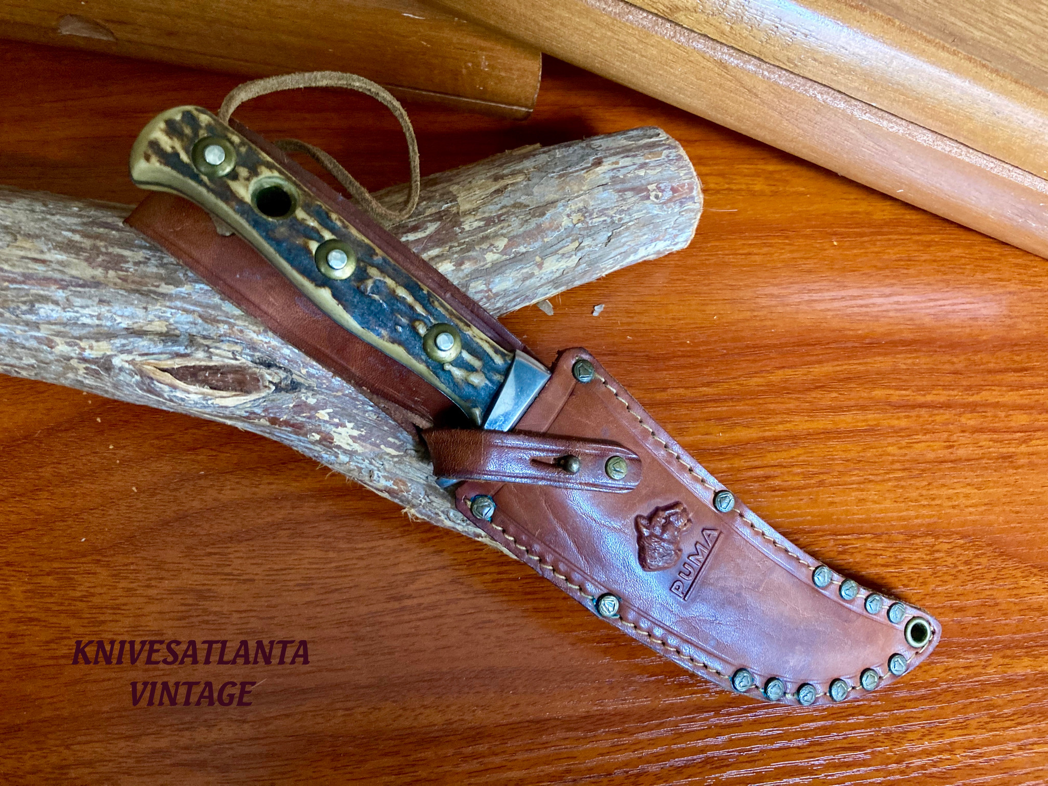 1966 Puma 6393 Skinner ~ Solingen Germany ~ Stag Fixed Blade