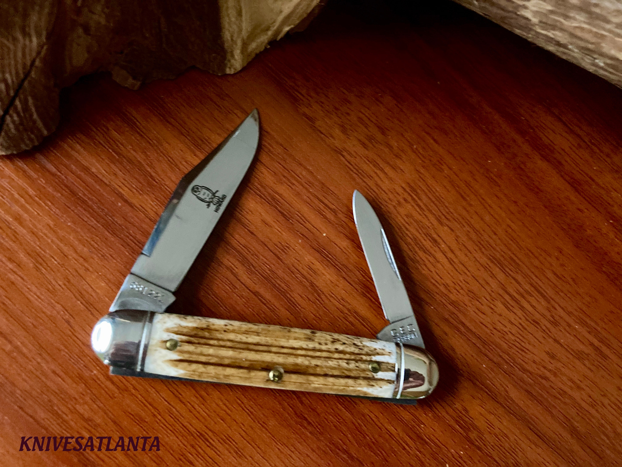 GEC Northfield UN-X-LD Cutlery White Owl ~ Cowhide Jigged Bone