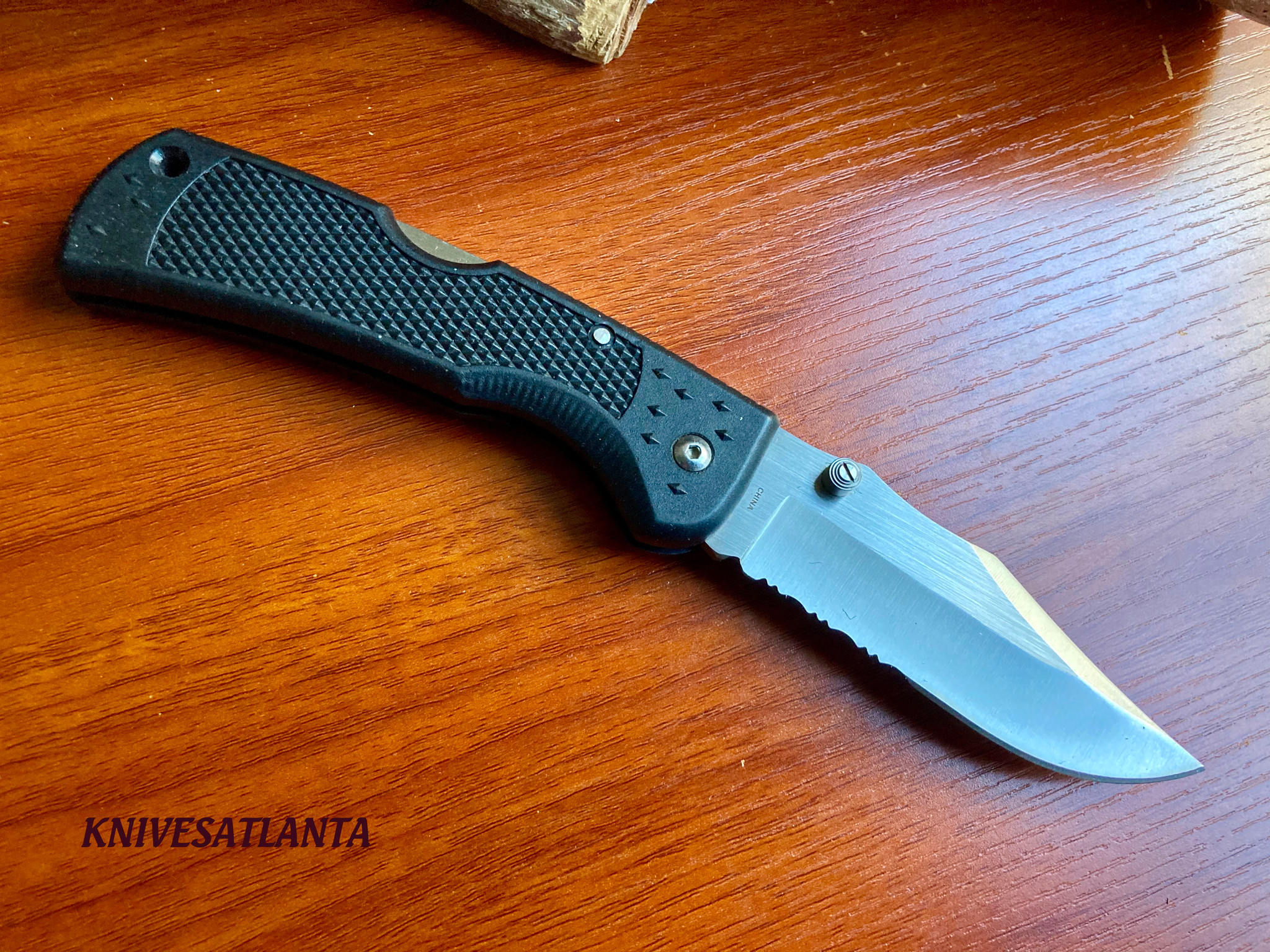 ⚠️ SOG SOG Magnadot Folding ~ Combo Edge Blade ~ Zytel Handles ~ Vintage