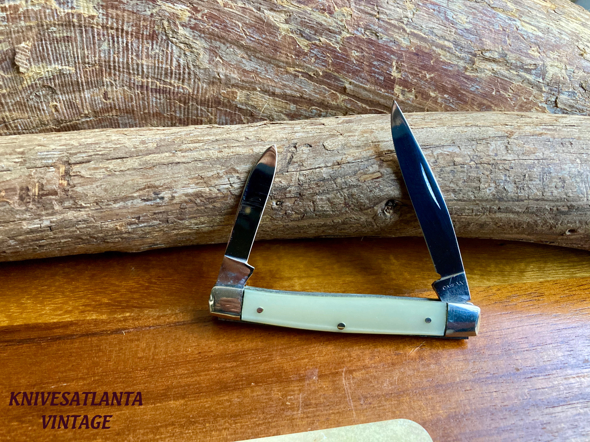 CASE XX STOCKMAN ~ 9233 ~ IMITATION PEARL HANDLES ~ Vintage 1972