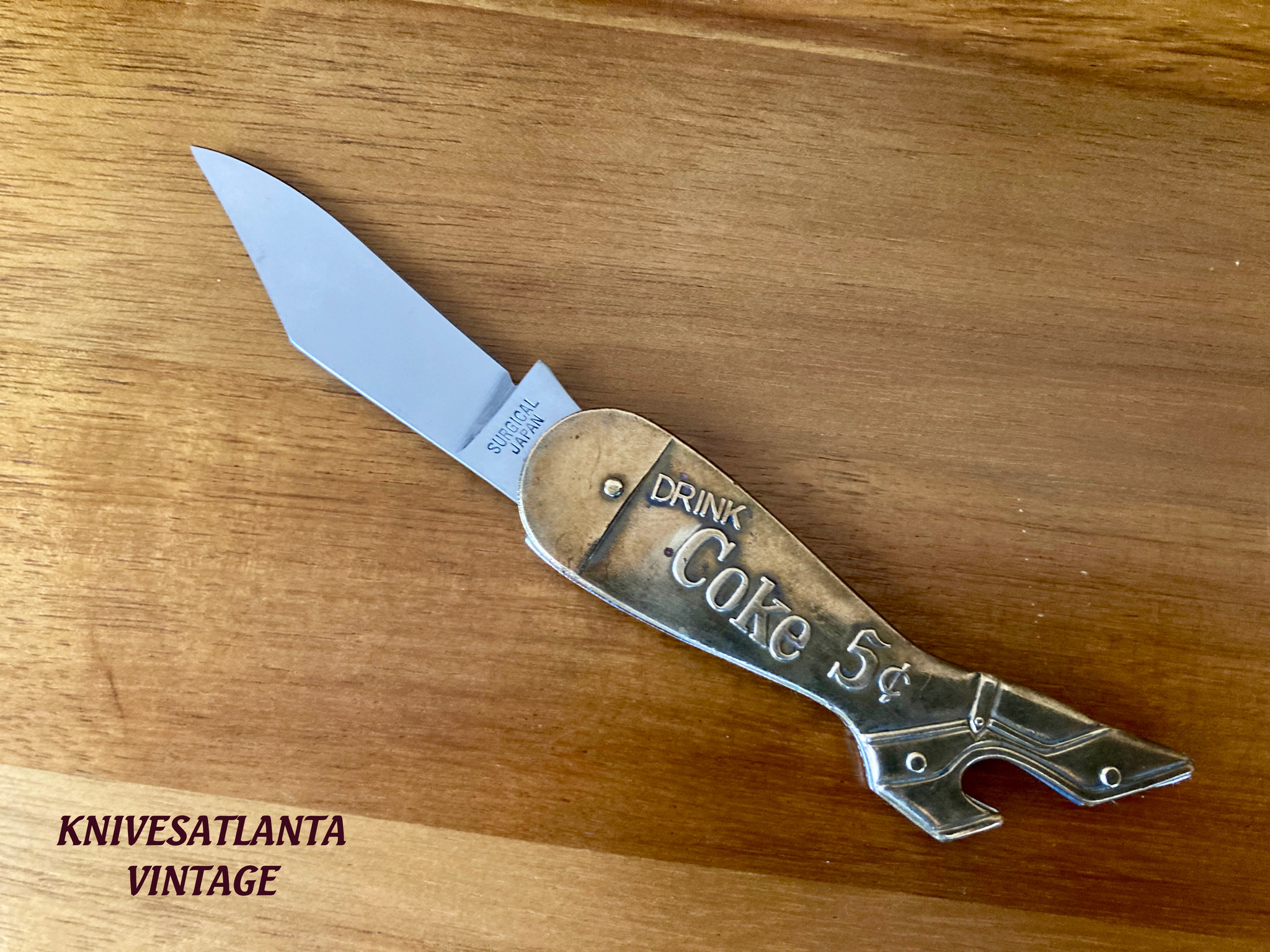 Taylor Cutlery ~ COCA COLA Leg Knife ~ Vintage