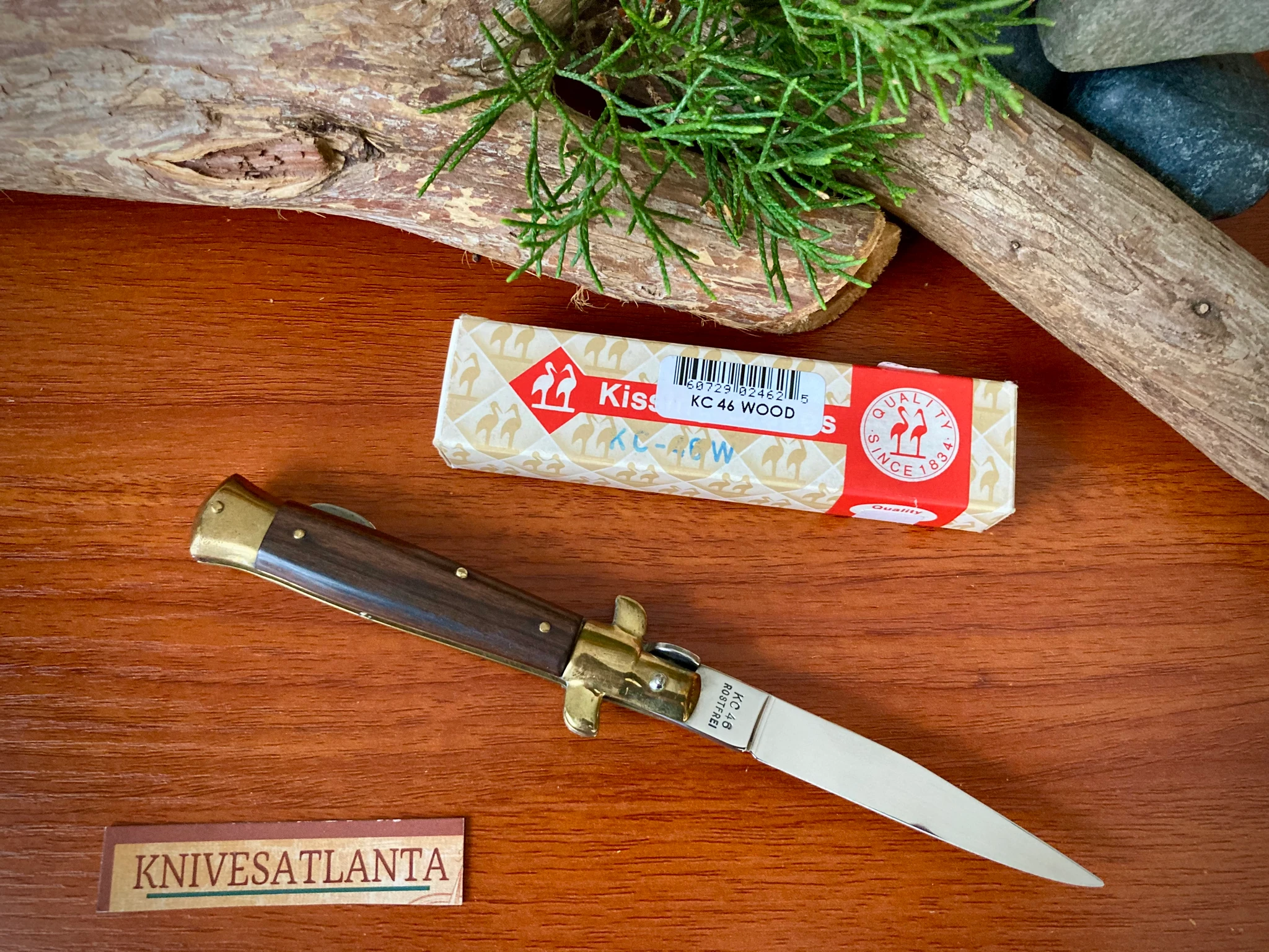Kissing Crane Stiletto Pocket Knife ~ Vintage