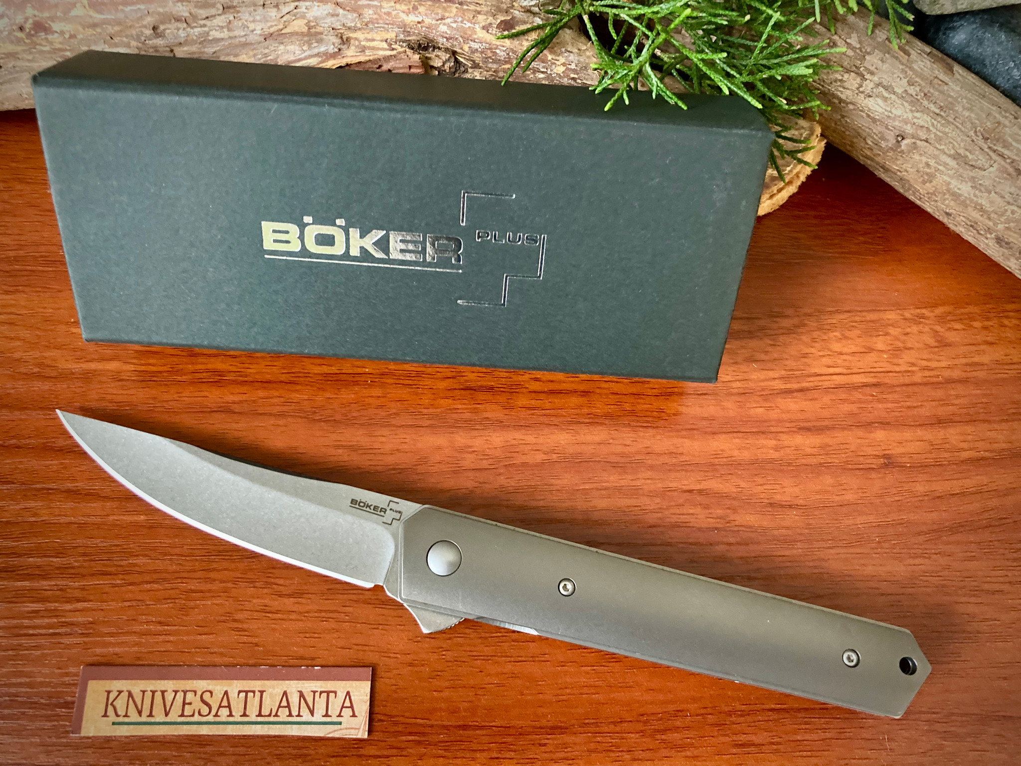 BOKER PLUS BURNLEY KWAIKEN TITANIUM FLIPPER KNIFE VG-10 (3.5