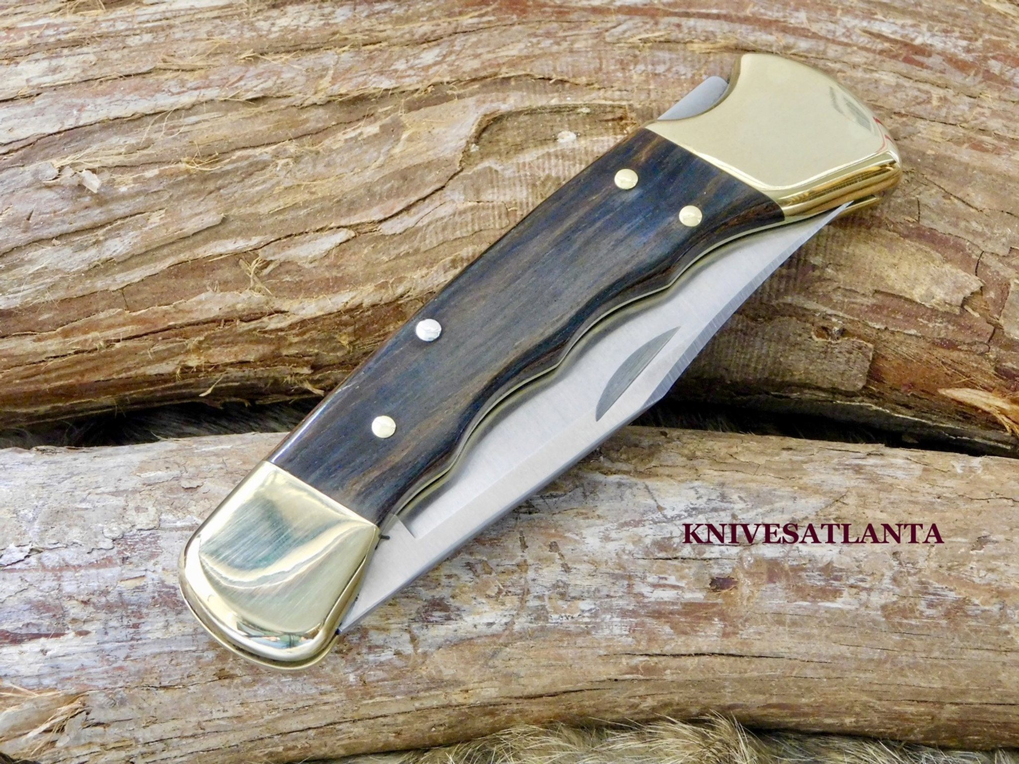 BUCK 110 Folding Hunter/Finger grooves - KnivesAtlanta