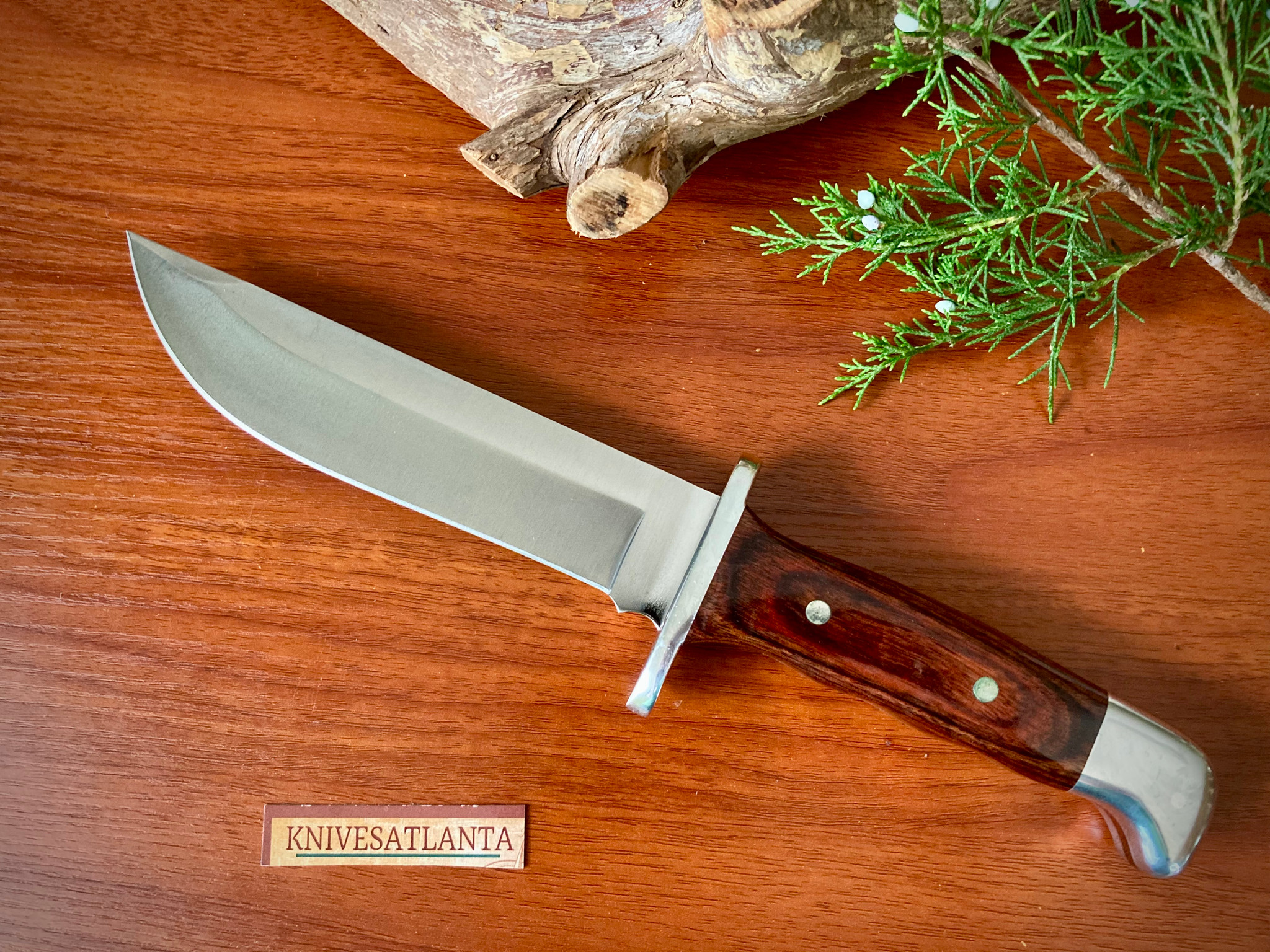 Buck 124 Frontiersman Fixed Blade Hunting Bowie Knife ~ Vintage Buck 124 Frontiersman Fixed Blade Hunting Bowie Knife ~ Vintage