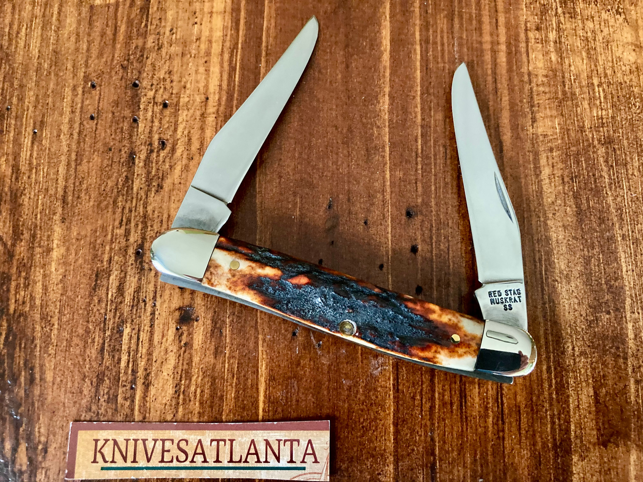 CASE XX USA RED STAG MUSKRAT 1996 ~ Vintage