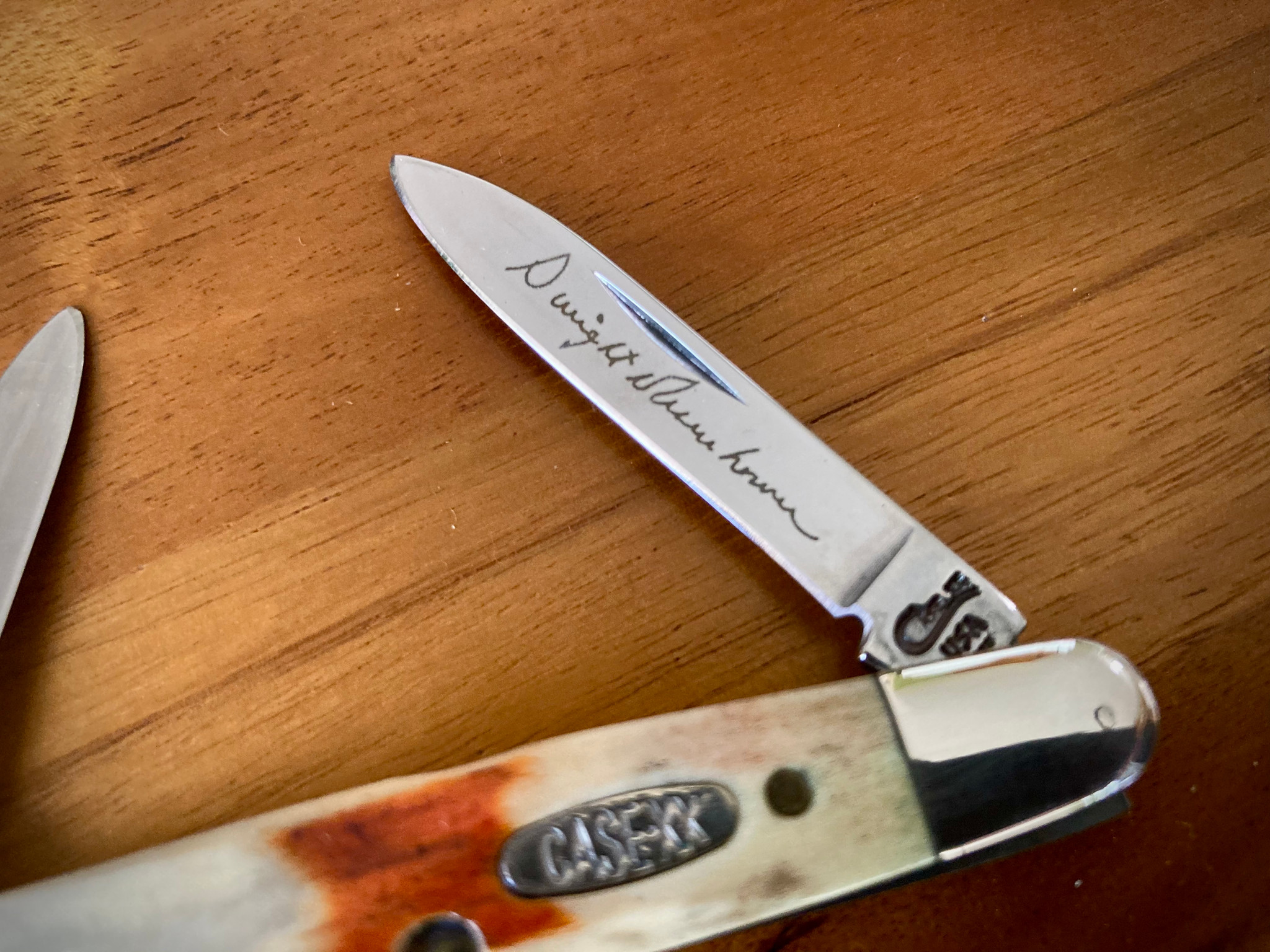 CASE XX DWIGHT EISENHOWER PEN KNIFE ~ RED STAG ~ Vintage 1996