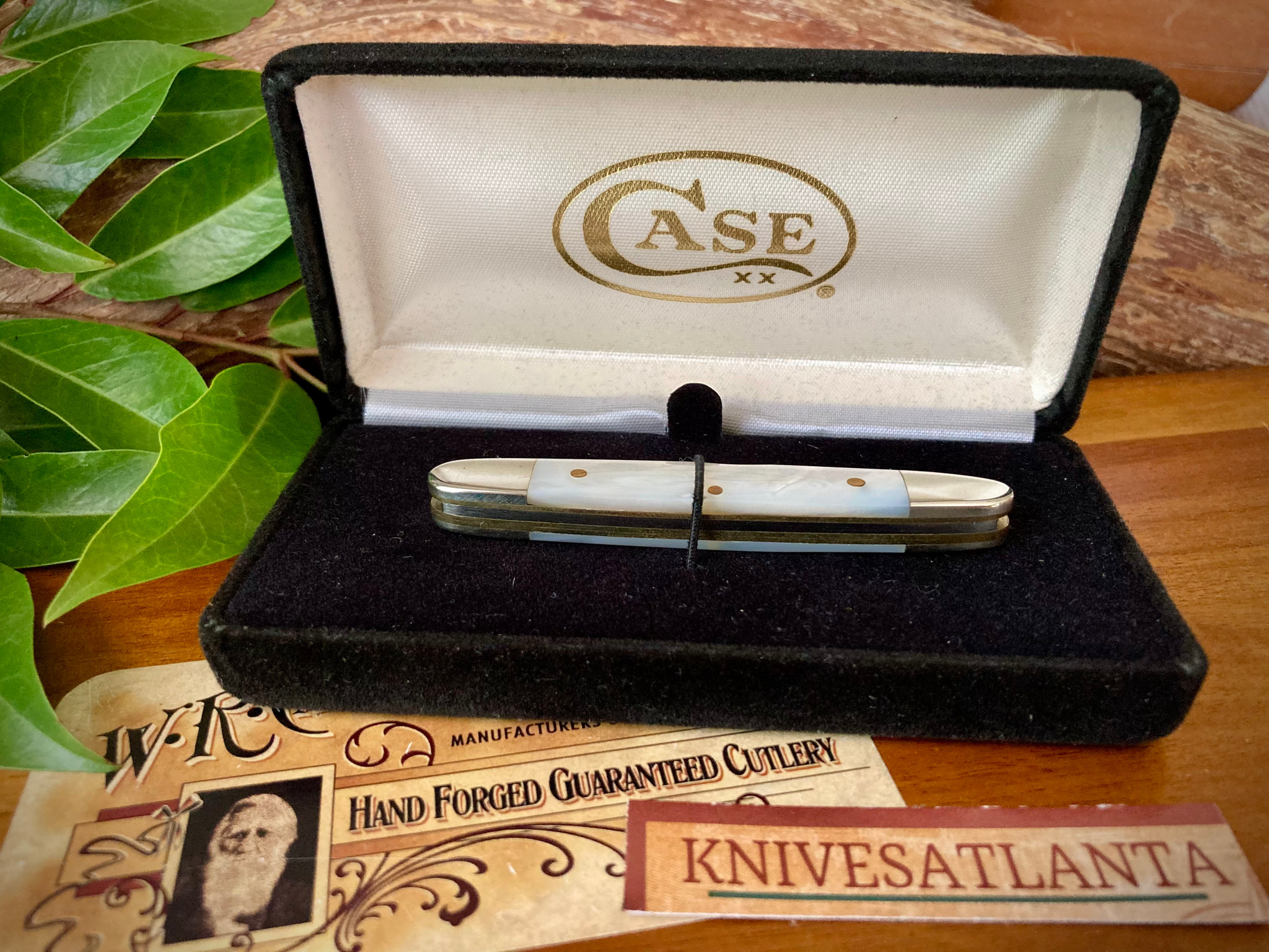 ビンテージ　手錠　USA製 CASE XX MOTHER OF PEARL ~ EISENHOWER PEN KNIFE ~ Vintage 1996
