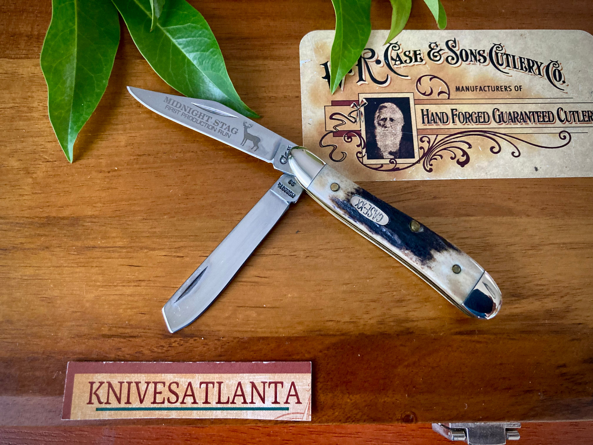 Case Trapper Nut Knife 02170 - Midnight Stag - First Production Run -