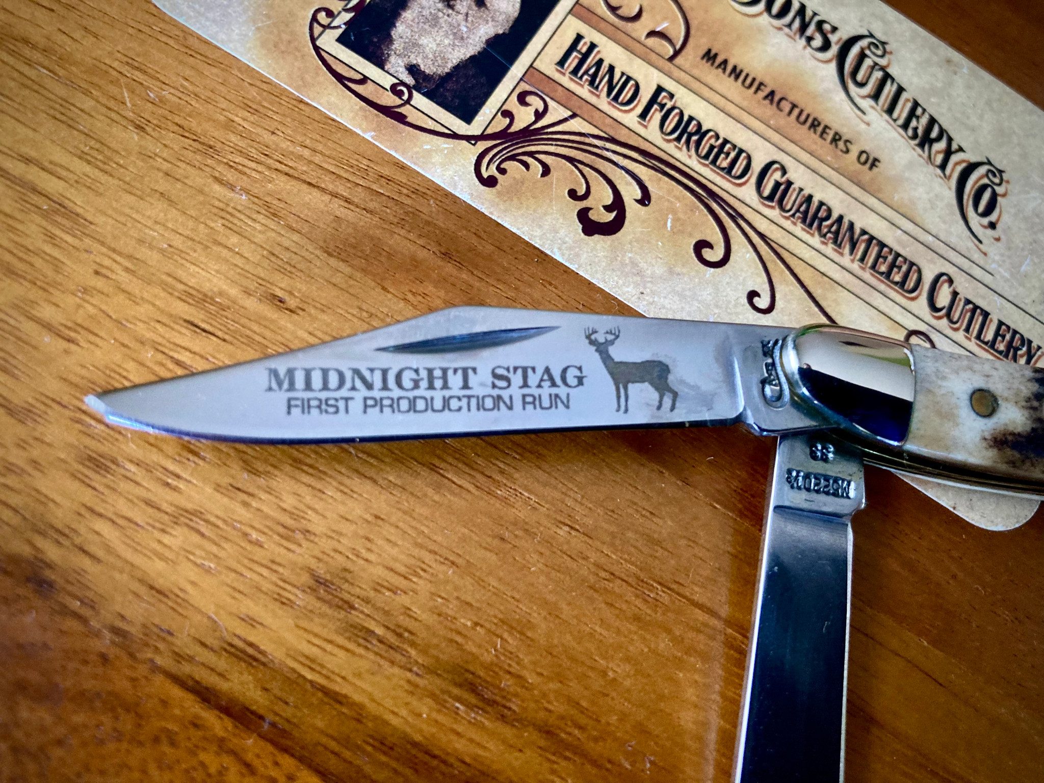 Case Trapper Nut Knife 02170 - Midnight Stag - First Production Run -