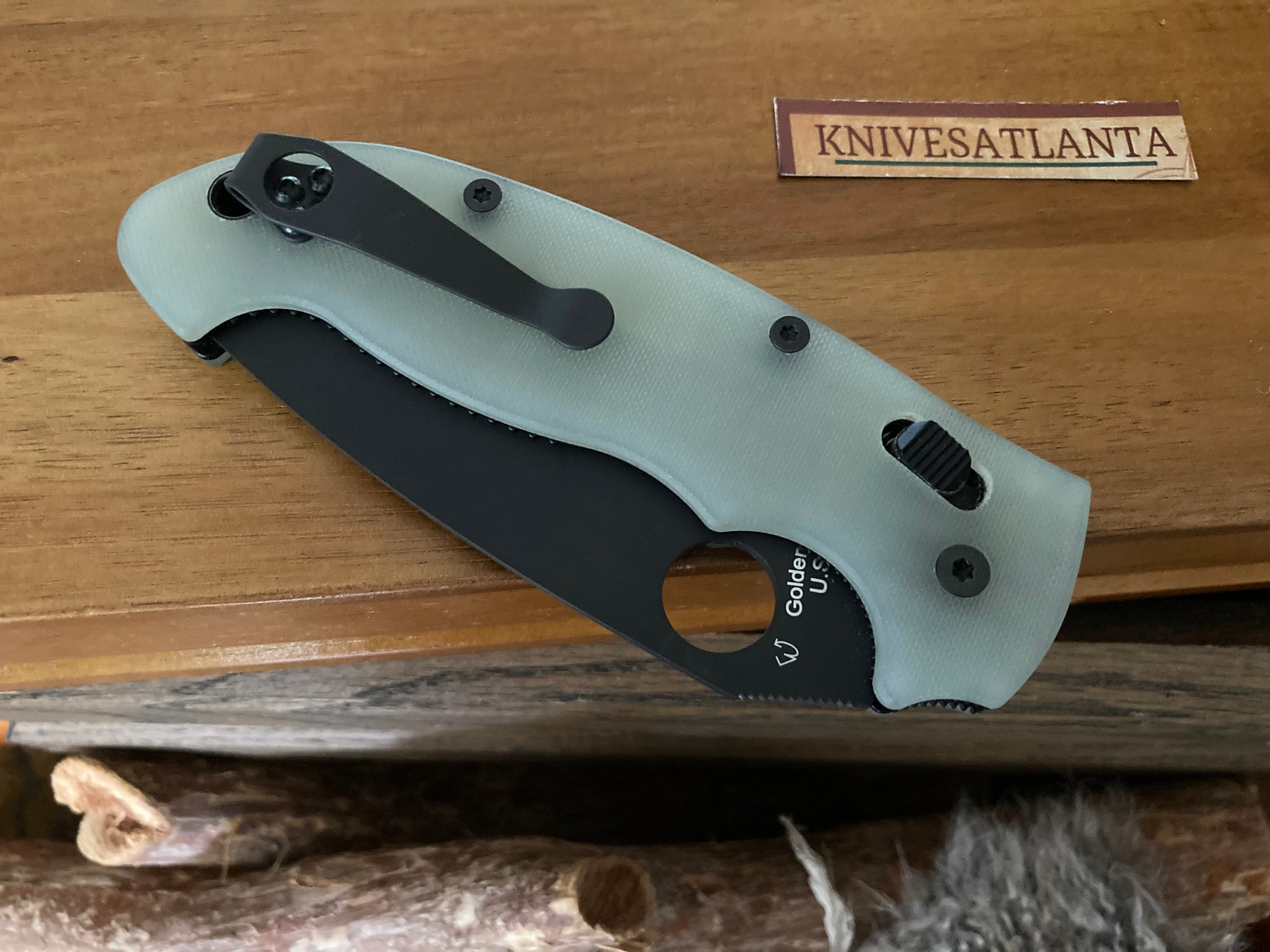 Spyderco Manix2 XL ~ M4 / C95GM4PBK2 ~ Natural G-10 / W-DLC