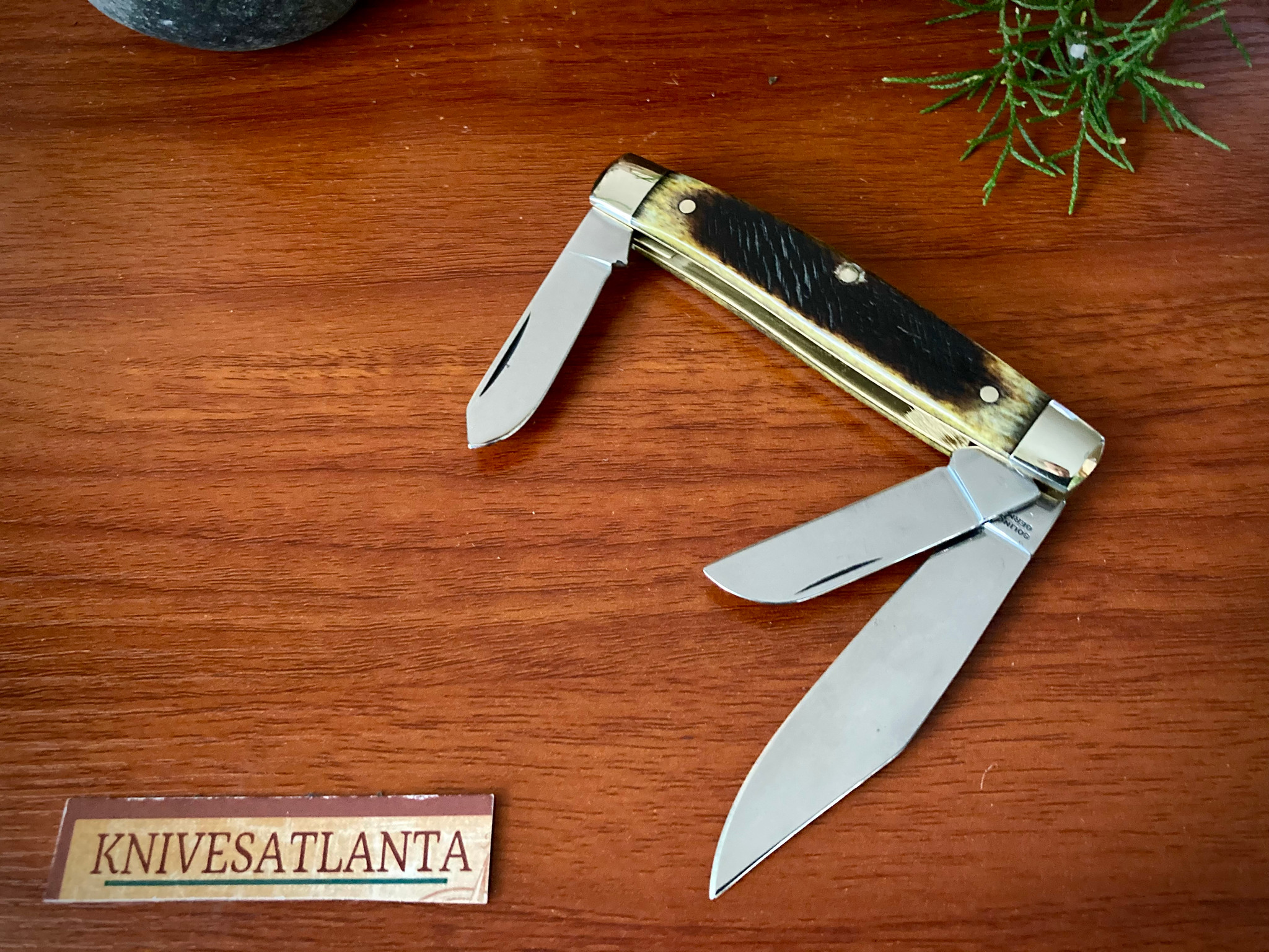 RUSSELL (GREEN RIVER WORKS) Sawcut STOCKMAN KNIFE RU-27 ~ SOLINGEN