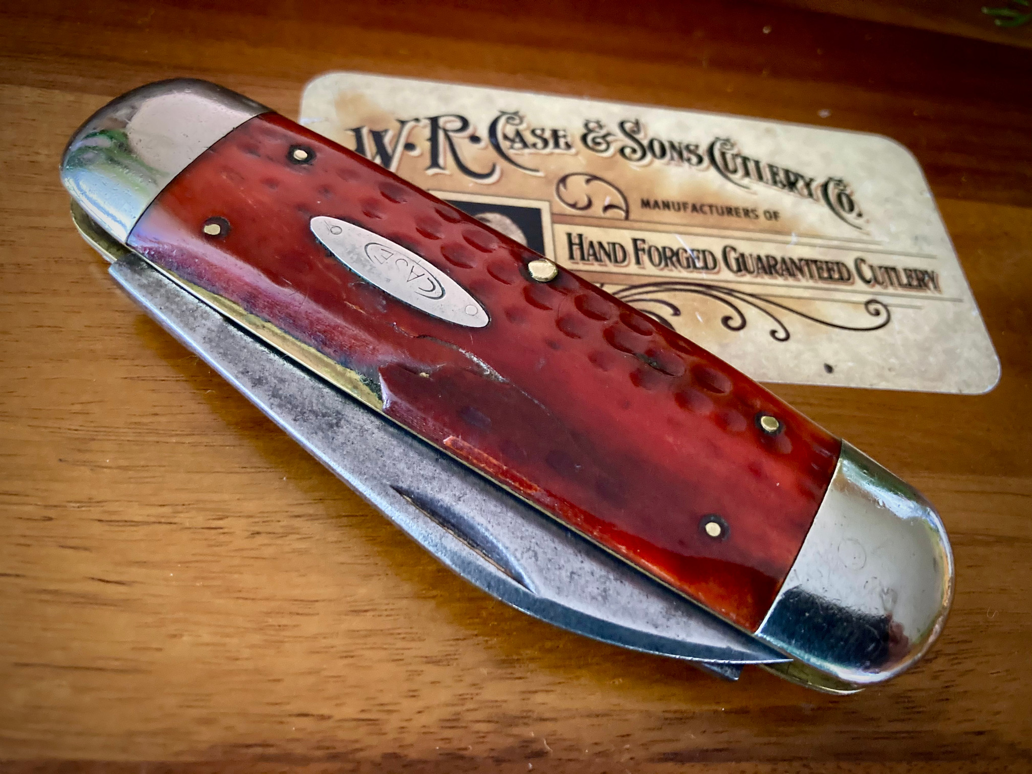CASE XX 6250 RED BONE ELEPHANT TOE ~ Vintage 1940-1964
