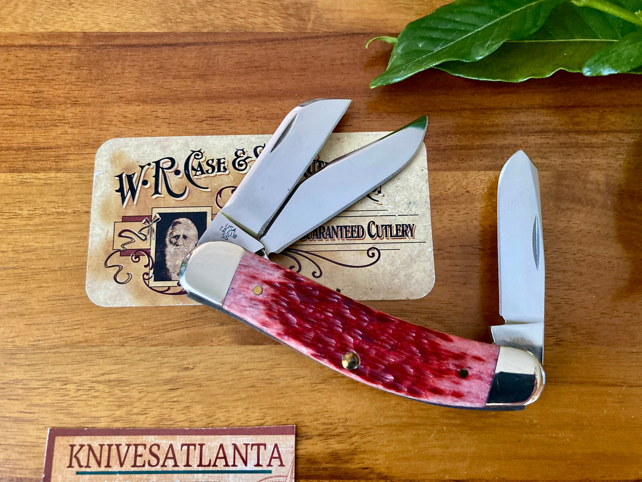 Case Silver Script Cranberry Jigged Bone Sowbelly ~ Vintage 2003