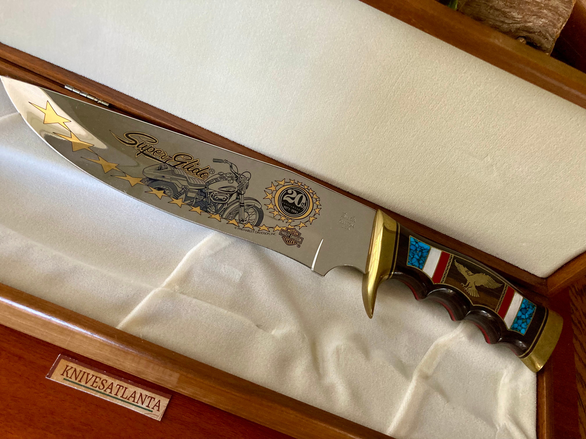 Buck Custom Harley Superglide Yellowhorse Bowie ~ Vintage ~ Rare