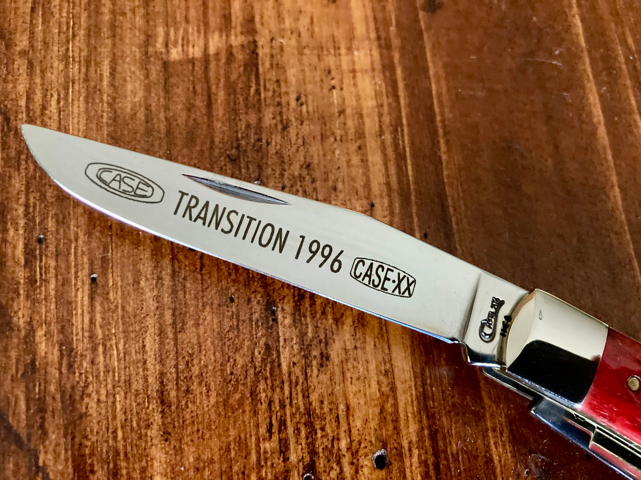 Case XX Dark Red Bone Trapper ~ 1996 Transition ~ Vintage