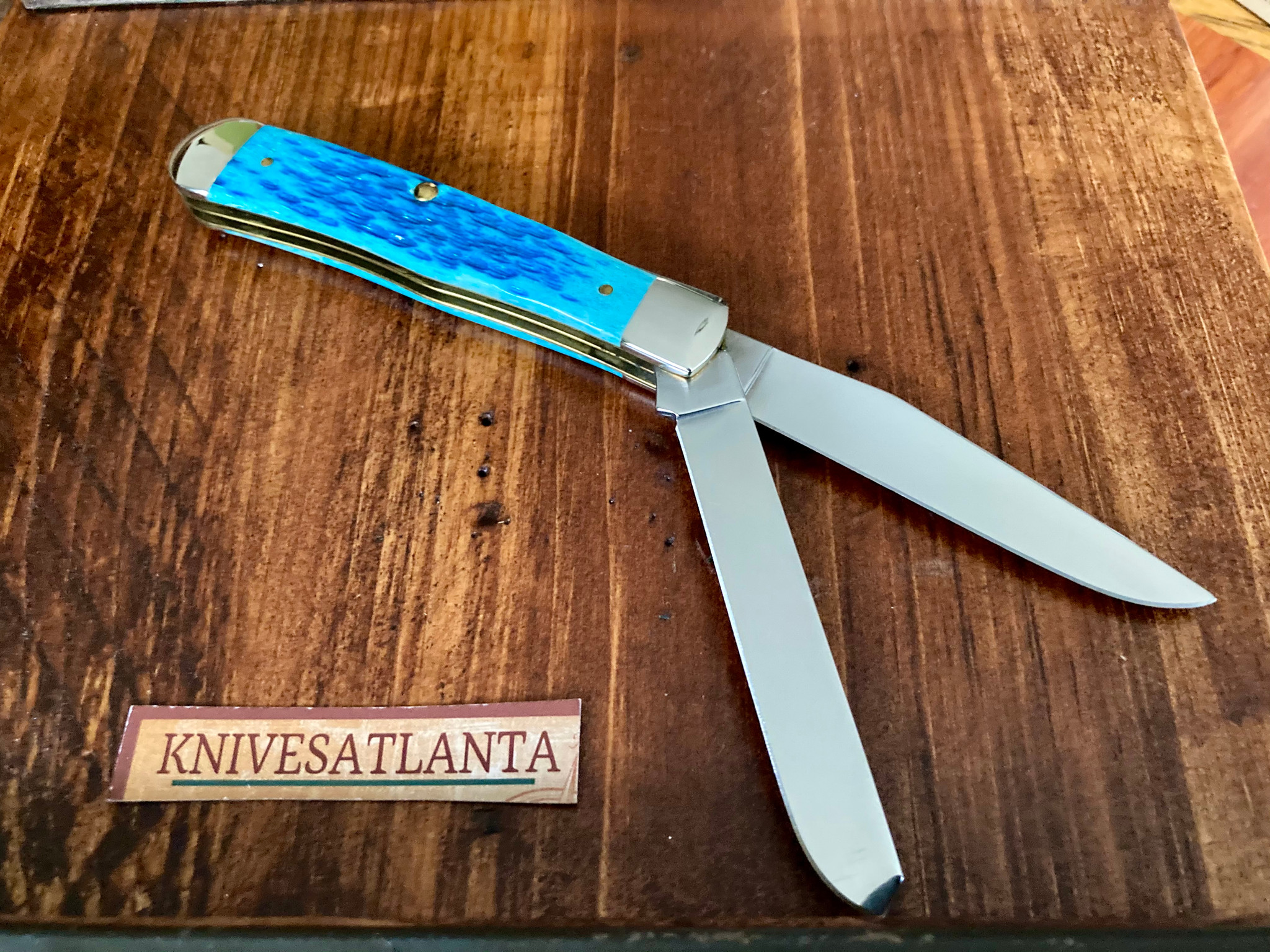 Case XX 05076 Trapper Caribbean Blue ~ Vintage 2004