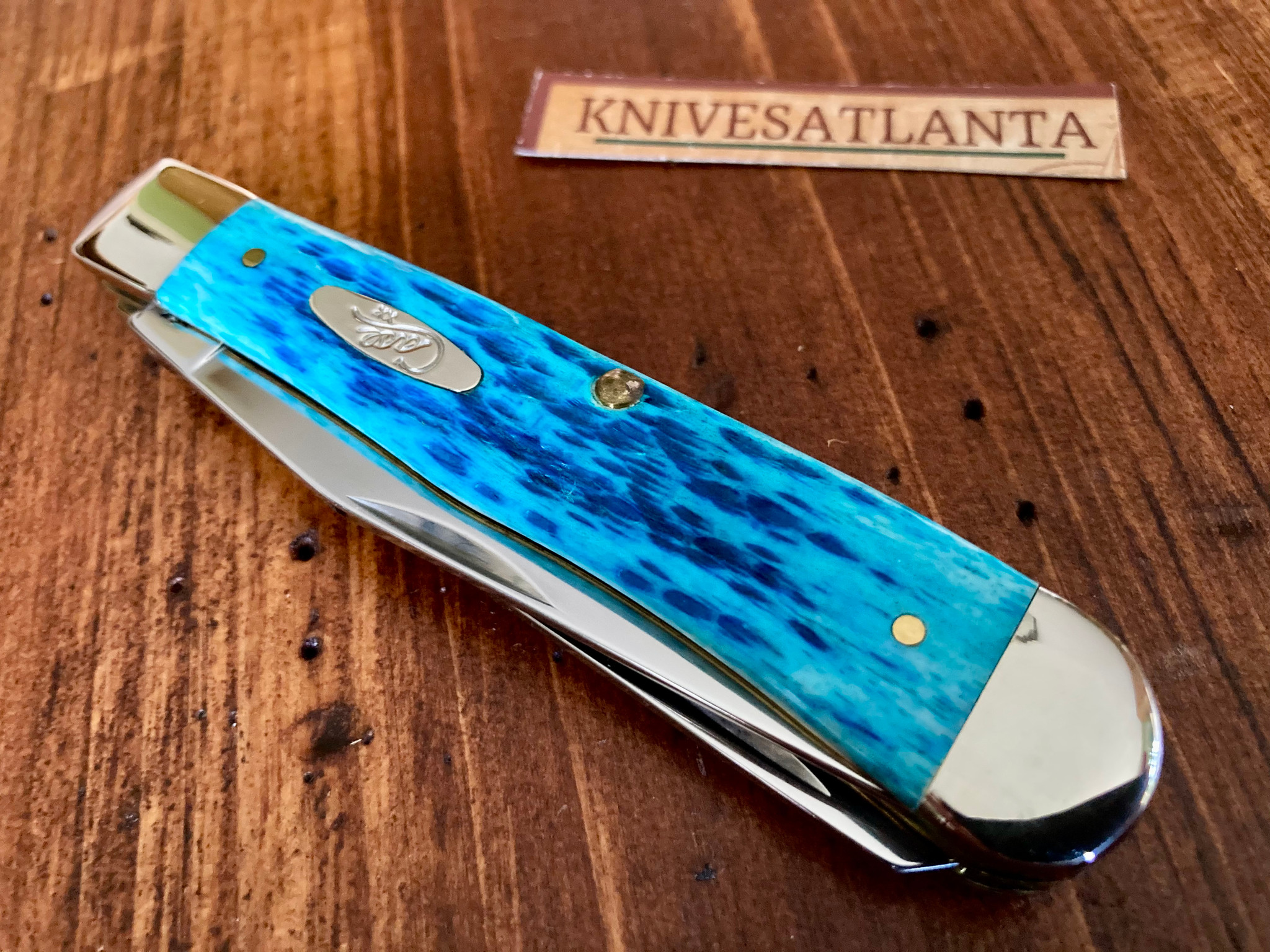Case XX 05076 Trapper Caribbean Blue ~ Vintage 2004