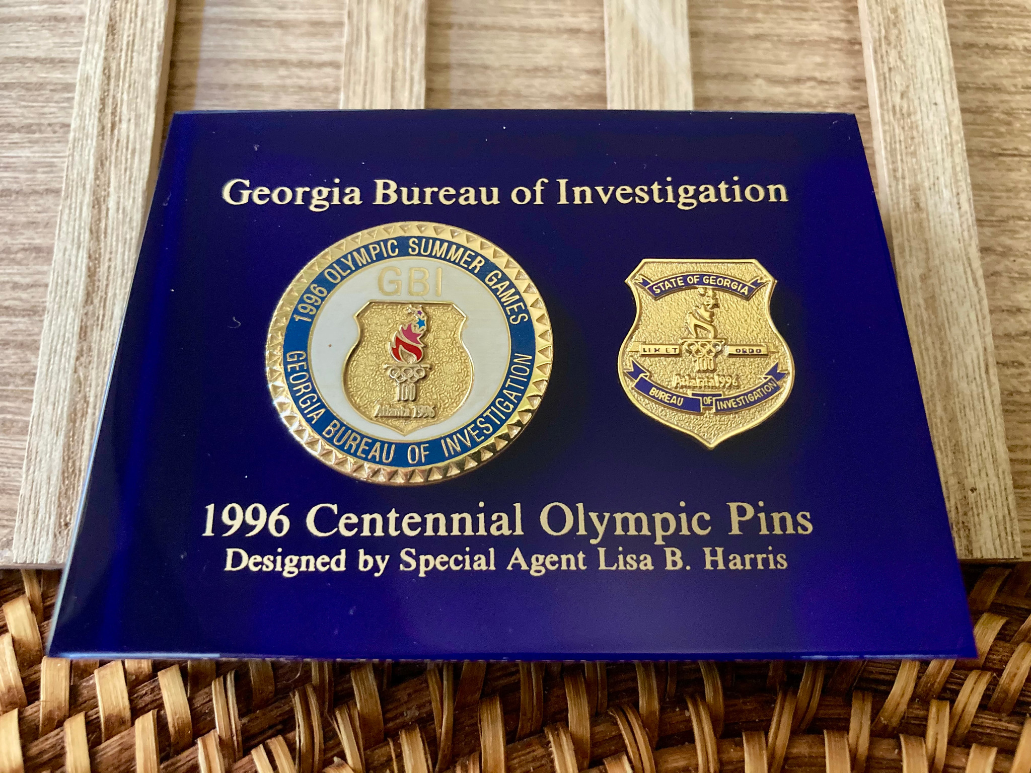 Rare Commemorative Set ~ Georgia Bureau of Investigation Pin