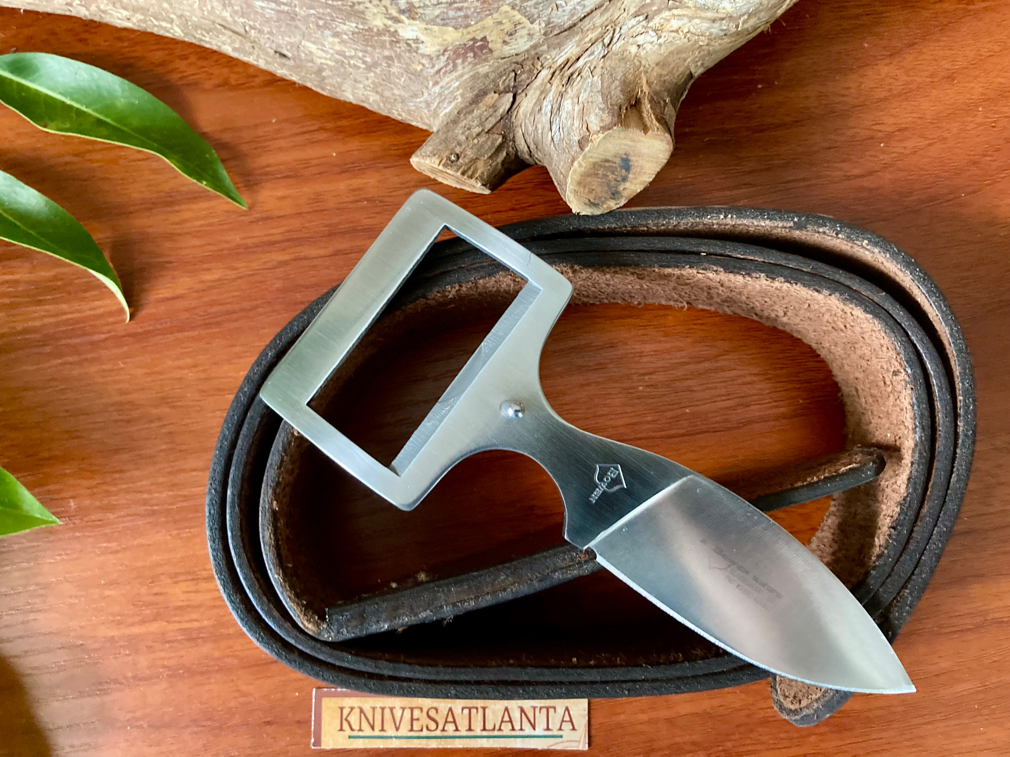 Bowen Knife Co. ~ Vintage Belt Buckle Knife w/40