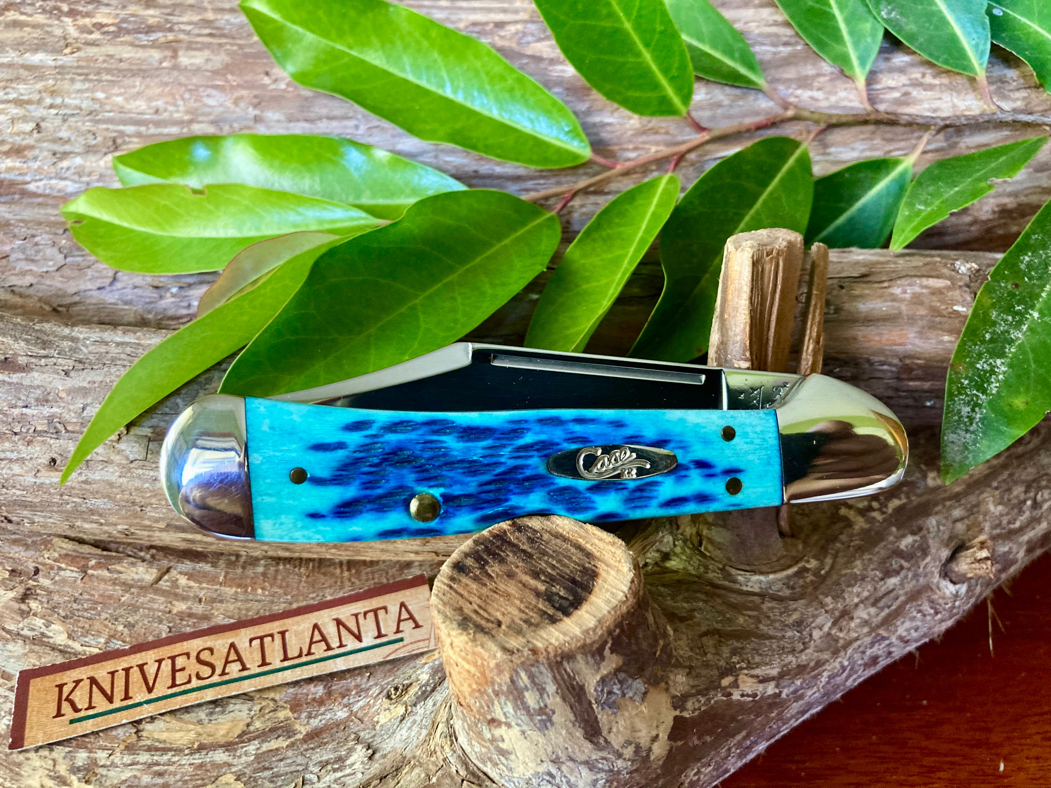 Case XX 61549L Copperlock Caribbean Blue Bone ~ Vintage 2003
