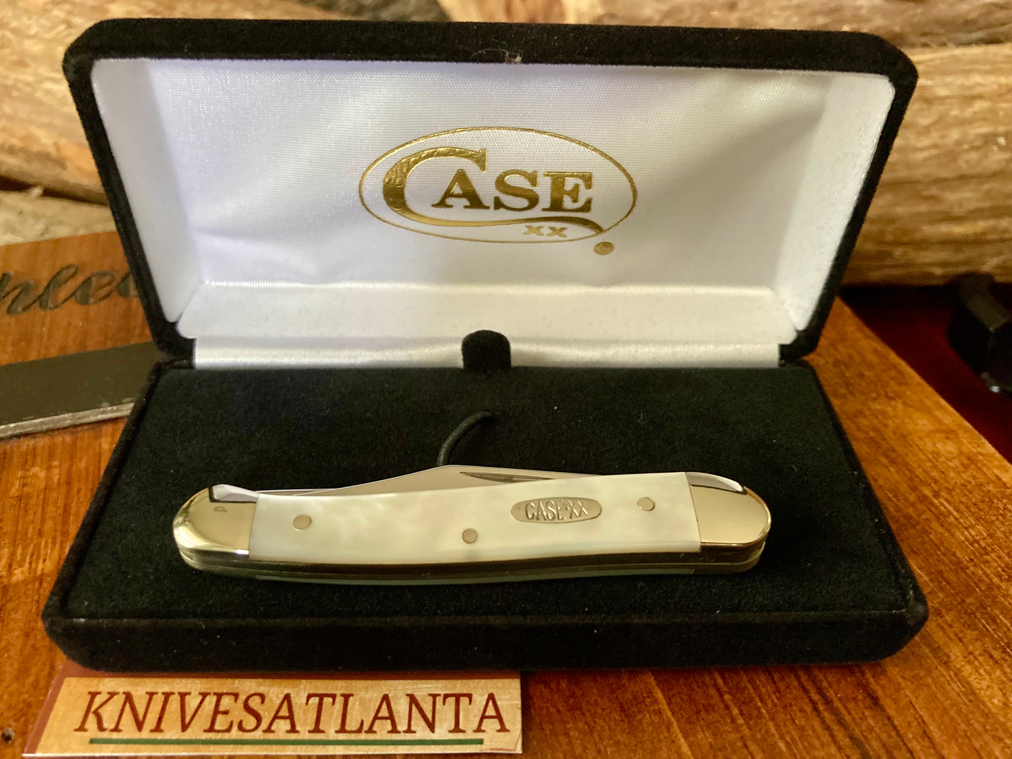 Case XX 82109X SS Mini Copperhead Mother-of-Pearl ~ Vintage 1997