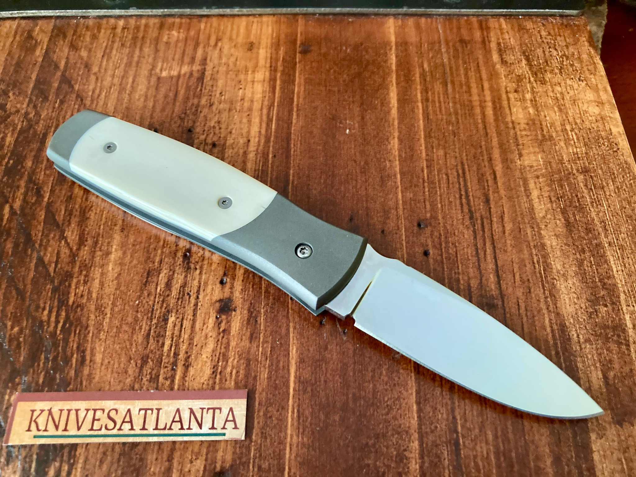 Z Custom Knives Automatic ~ Fossilized Mammoth Ivory