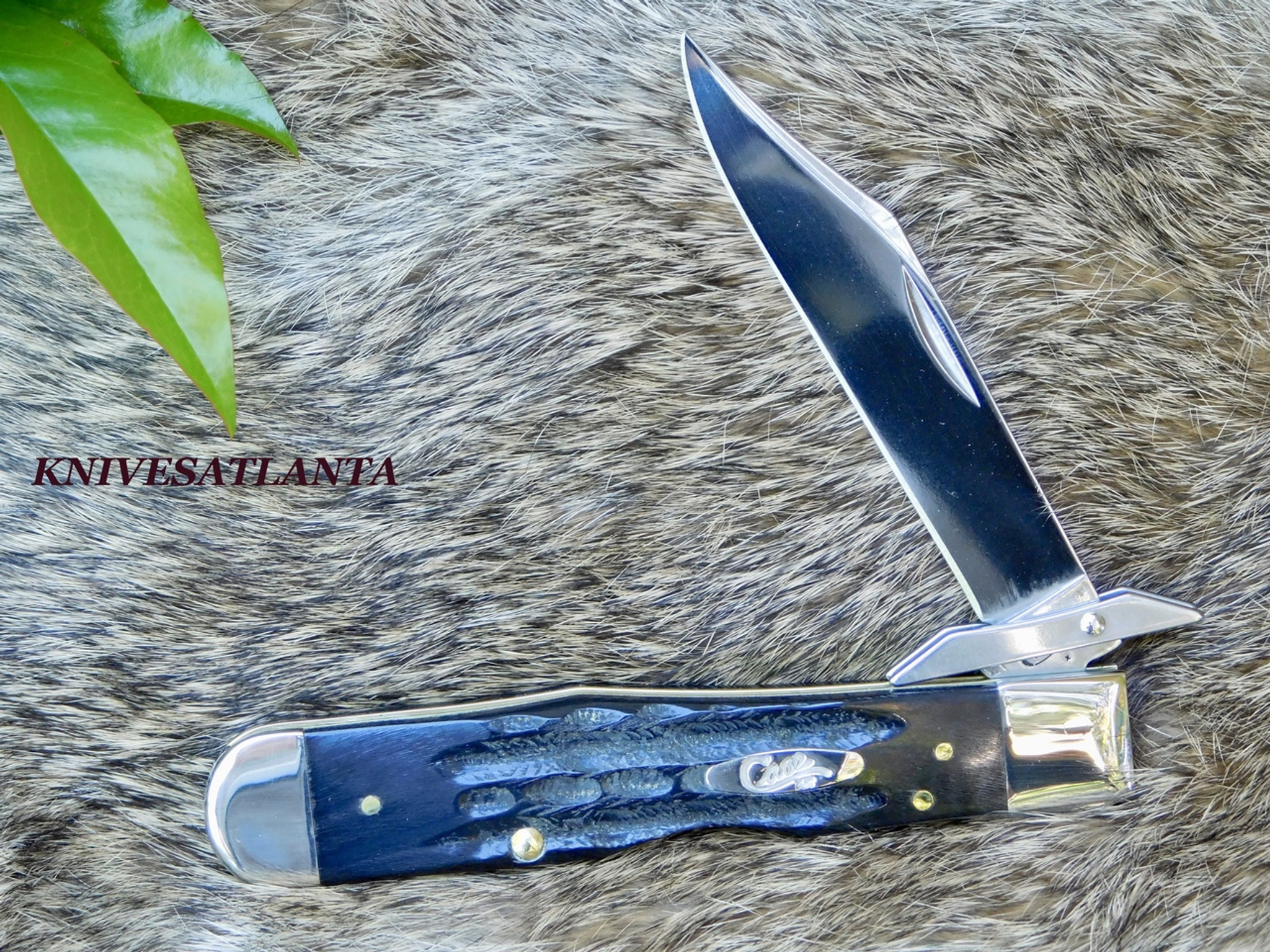 Case Buffalo Horn Jig Cheetah - KnivesAtlanta