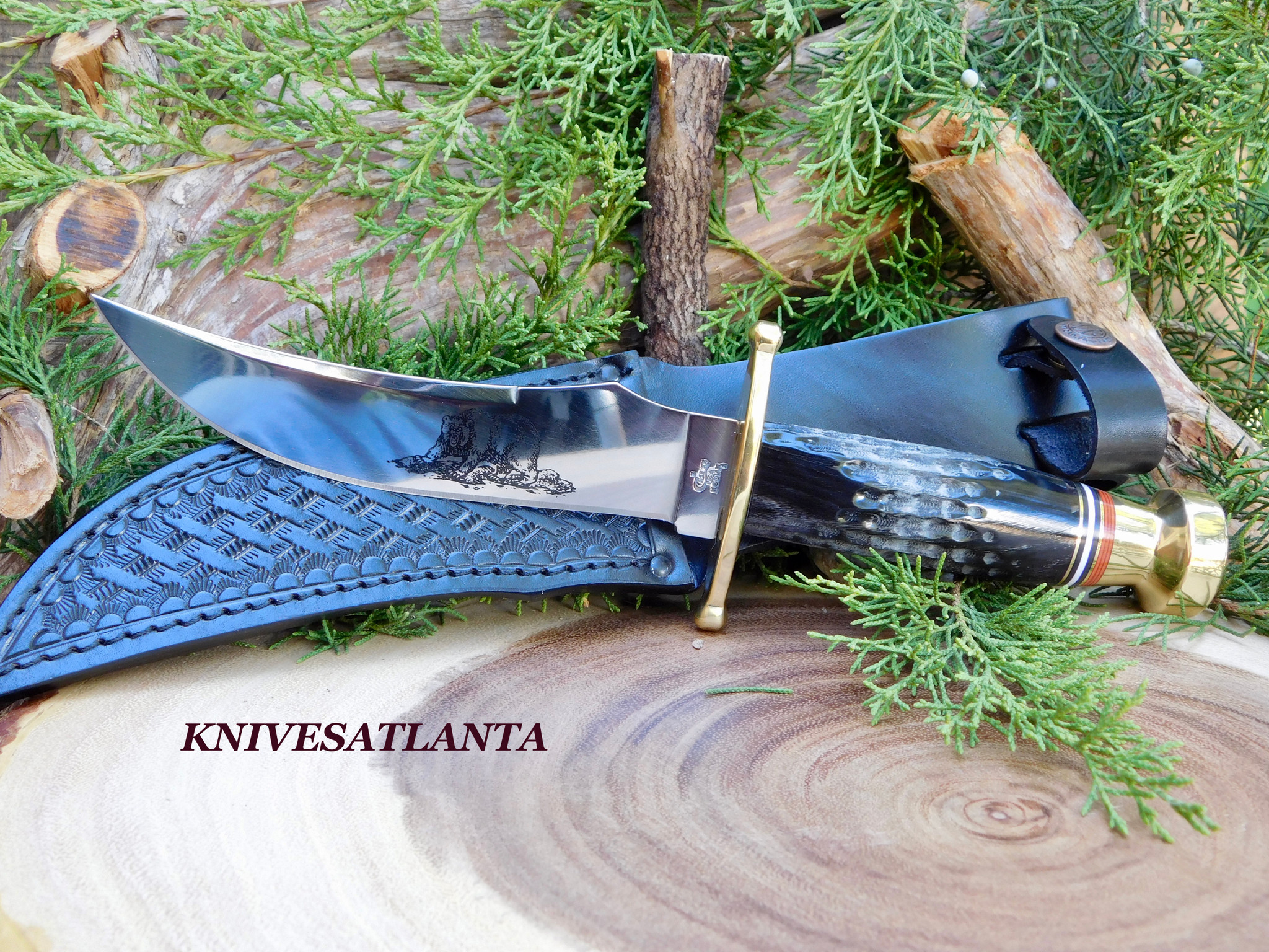 Case Buffalo Horn Kodiak Hunter® with Leather Sheath KnivesAtlanta