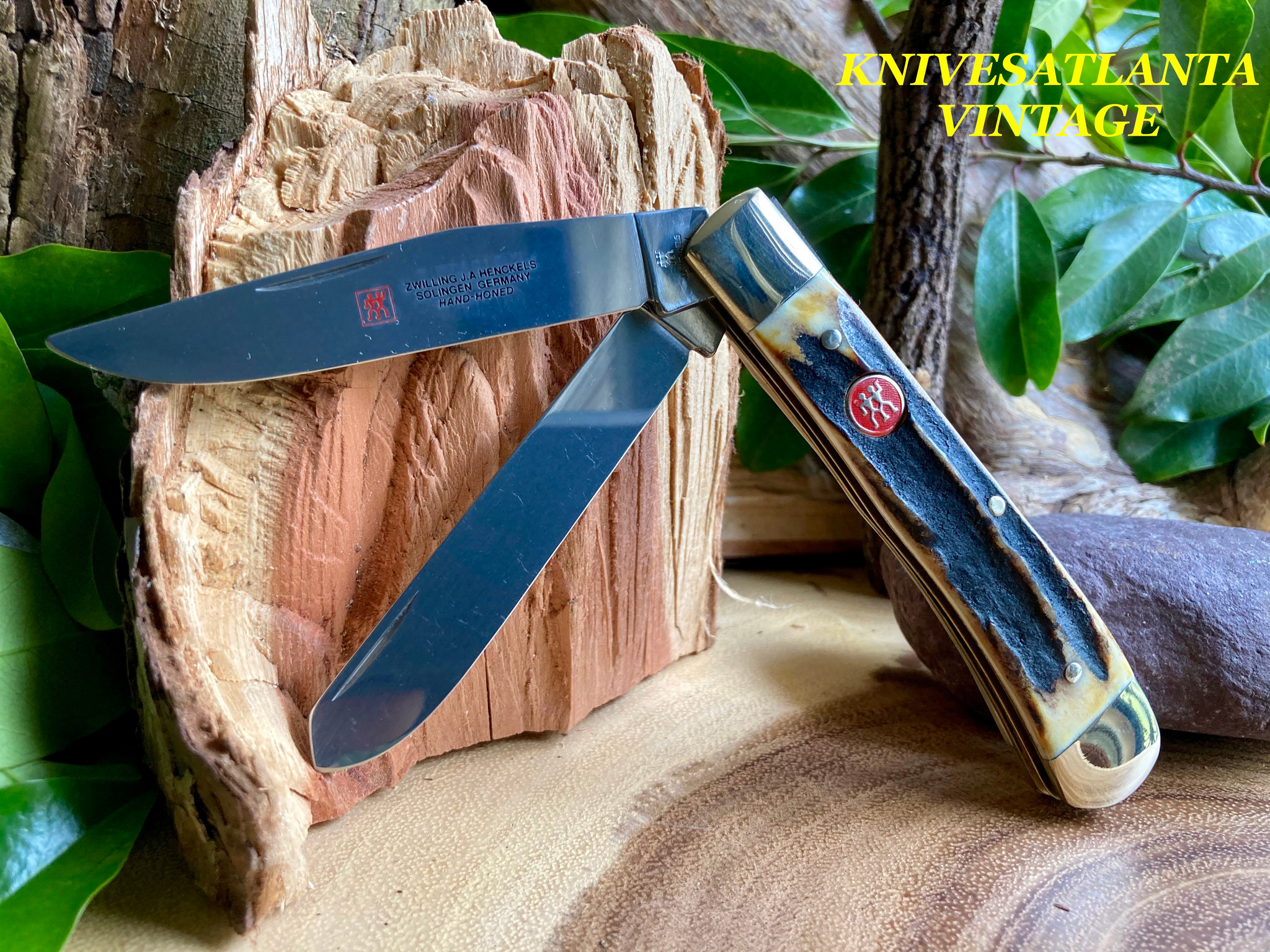 ZWILLING J.A. HENCKELS HK 5 S Genuine Stag Trapper ~ Vintage