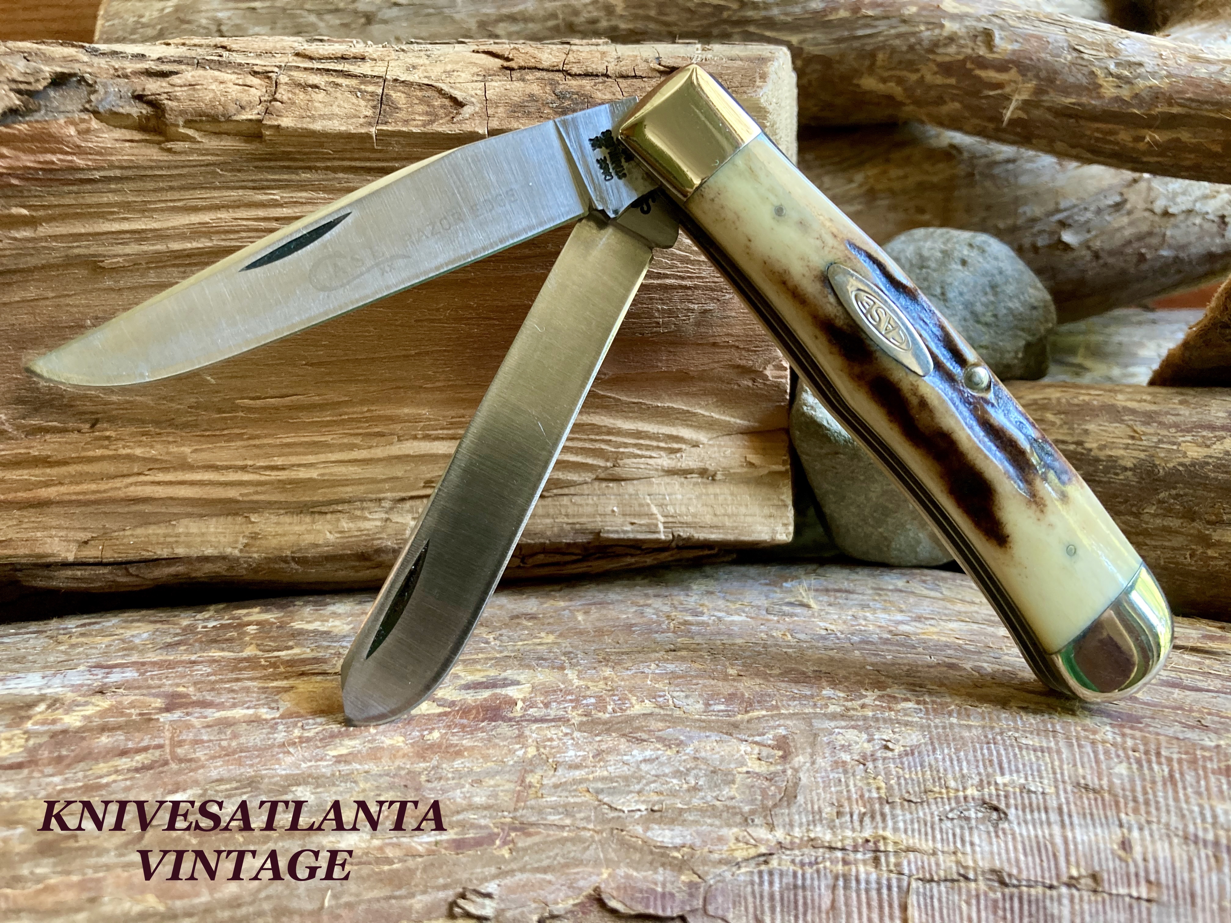 Case XX Stainless USA 4 Dot (1976) Stag 5254 SSP Razor Edge 