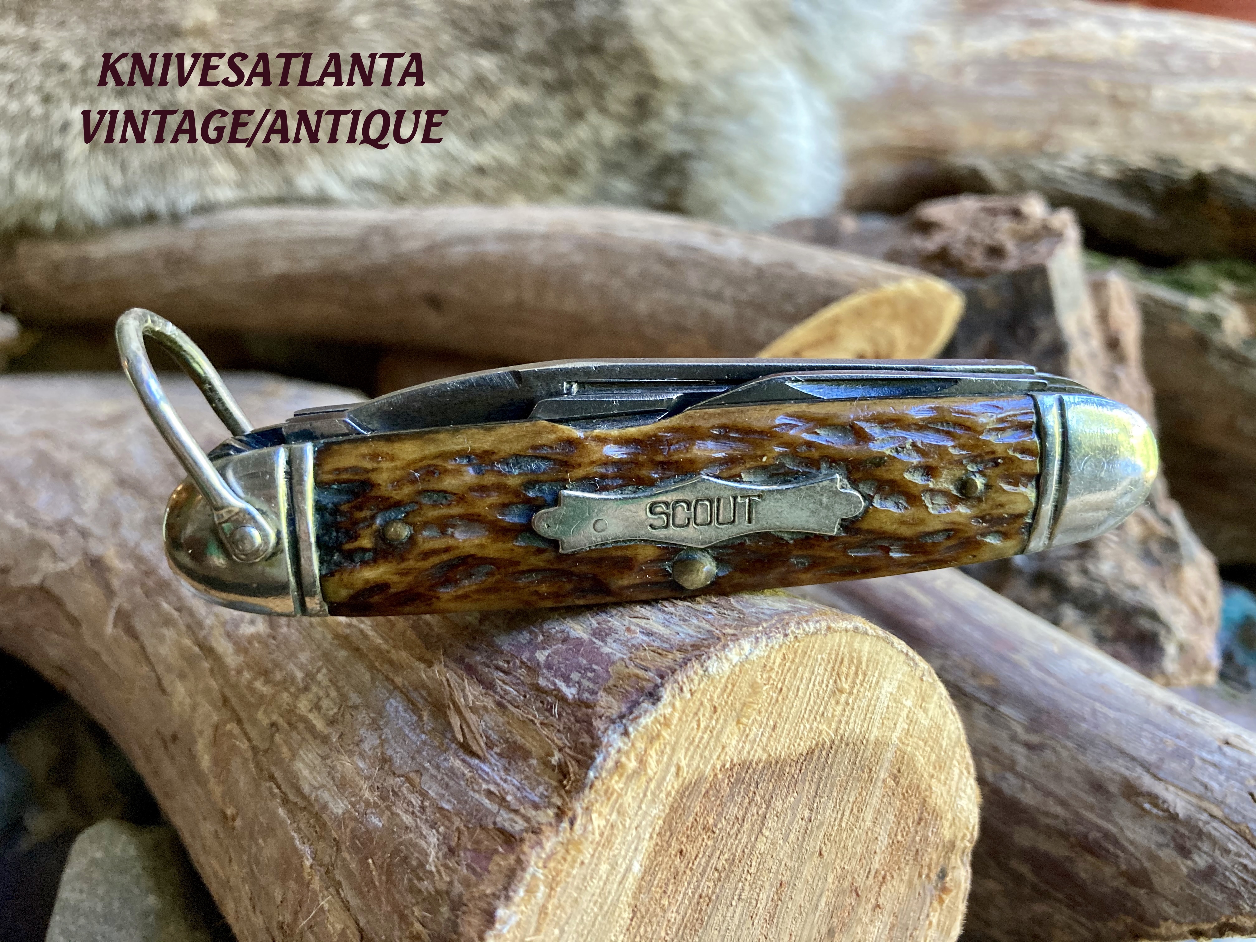 Crucible Knife Co. New York ~ Scout Knife ~ Vintage