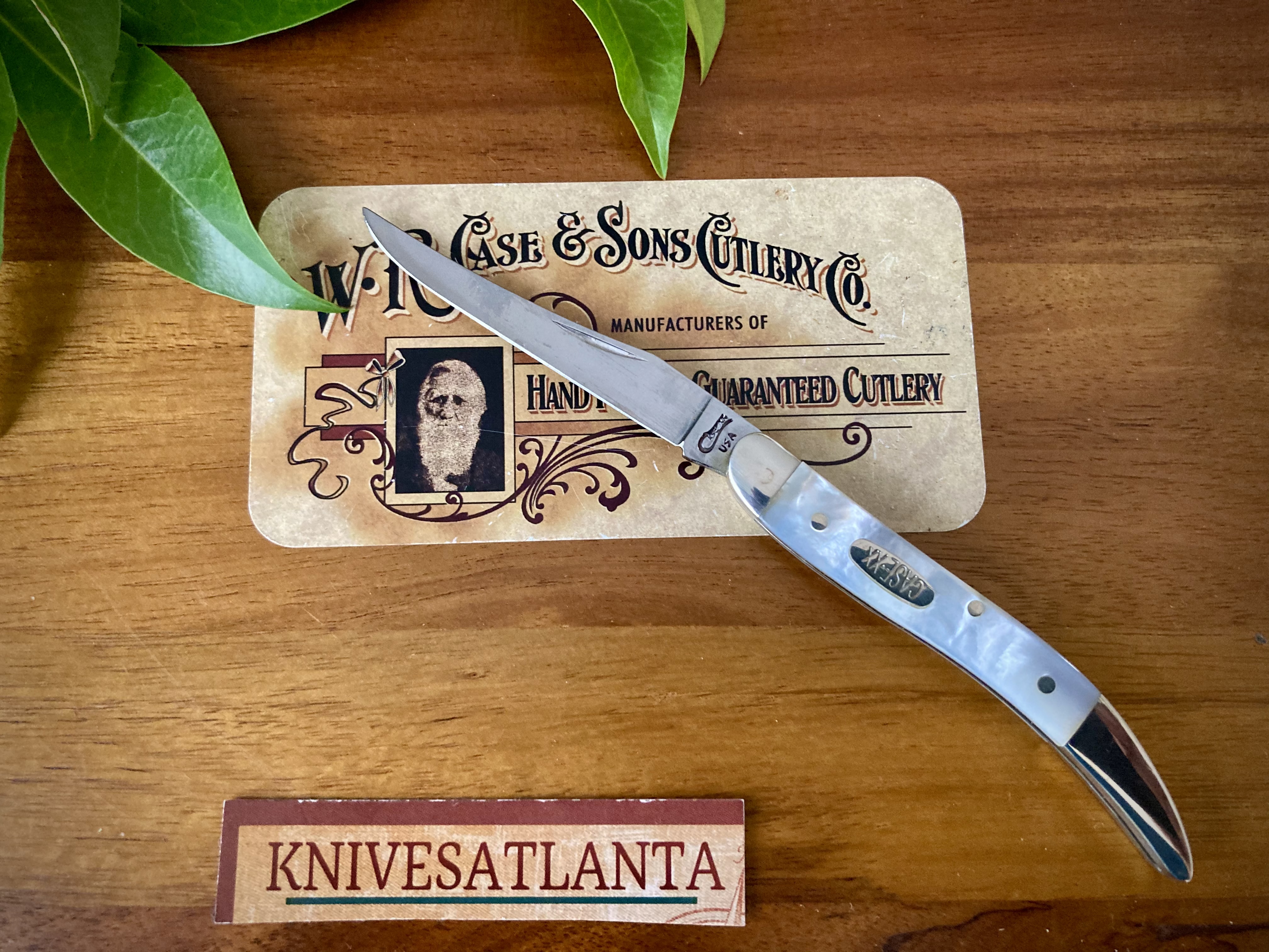 CASE GENUINE MOTHER OF PEARL TEXAS TOOTHPICK ~ Vintage 1997