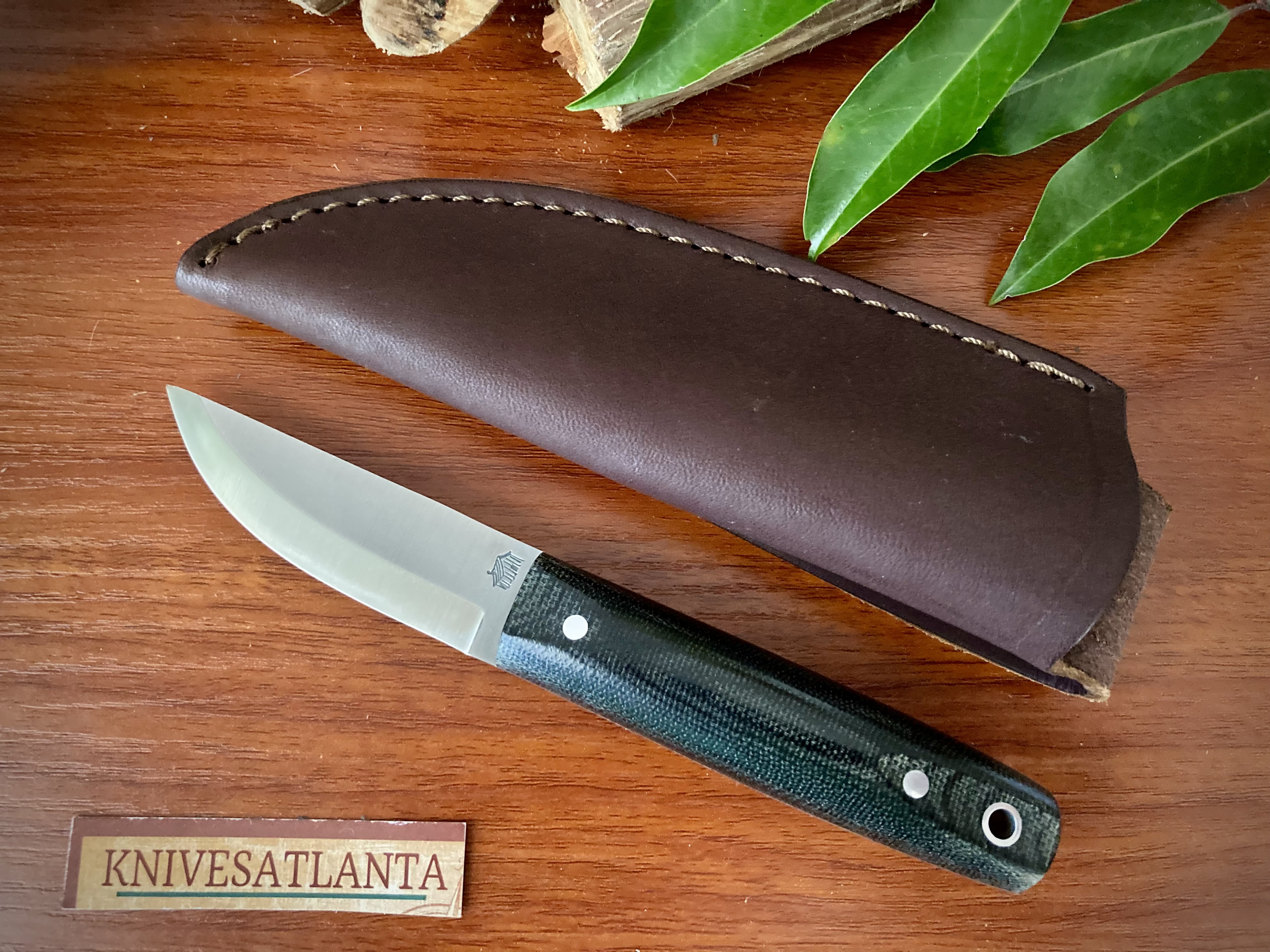 L.T. Wright Knives: Pronghorn 3V - Scandi - Black Micarta - Matte