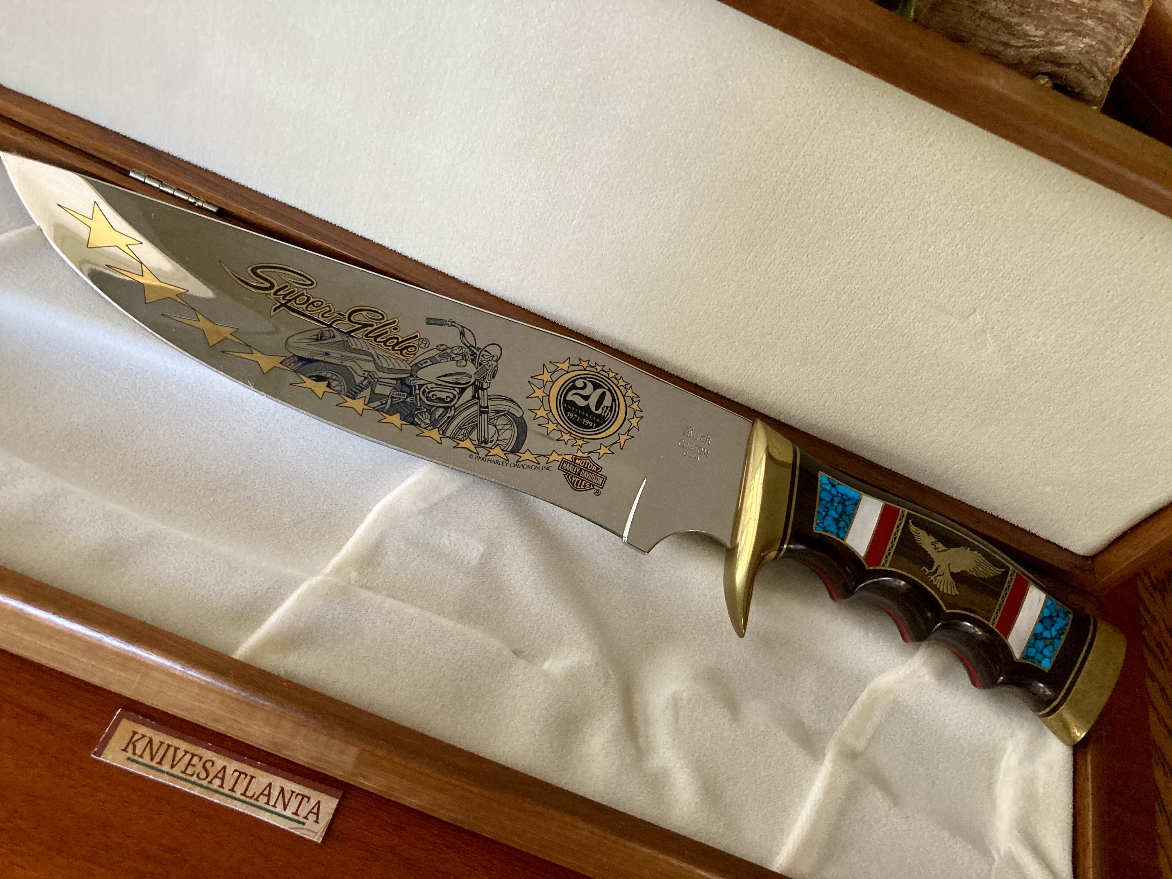 Buck Custom Harley Superglide Yellowhorse Bowie ~ Vintage ~ Rare