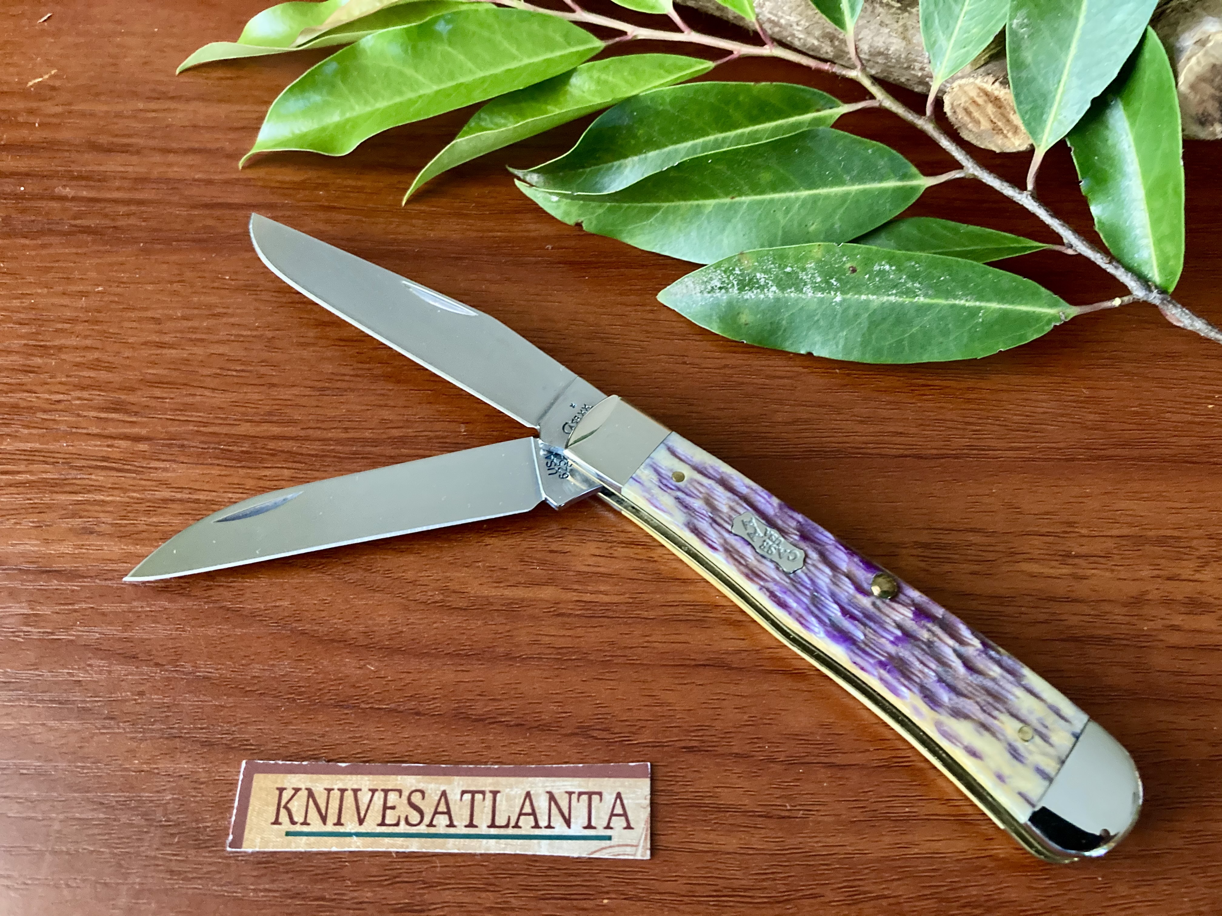 Case 6254W Purple Jigged Bone Trapper ~ Vintage 2007