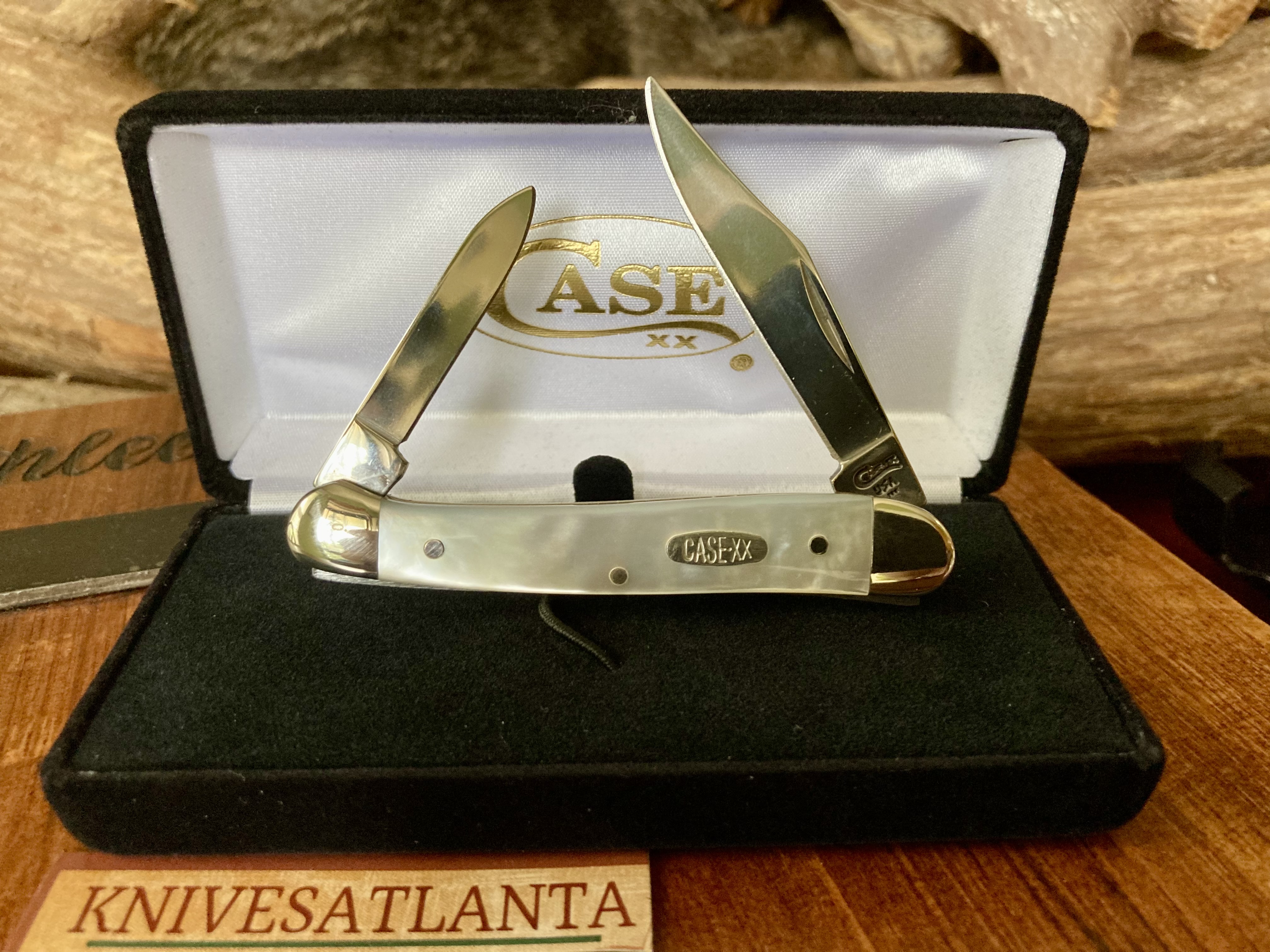 Case XX 82109X SS Mini Copperhead Mother-of-Pearl ~ Vintage 1997
