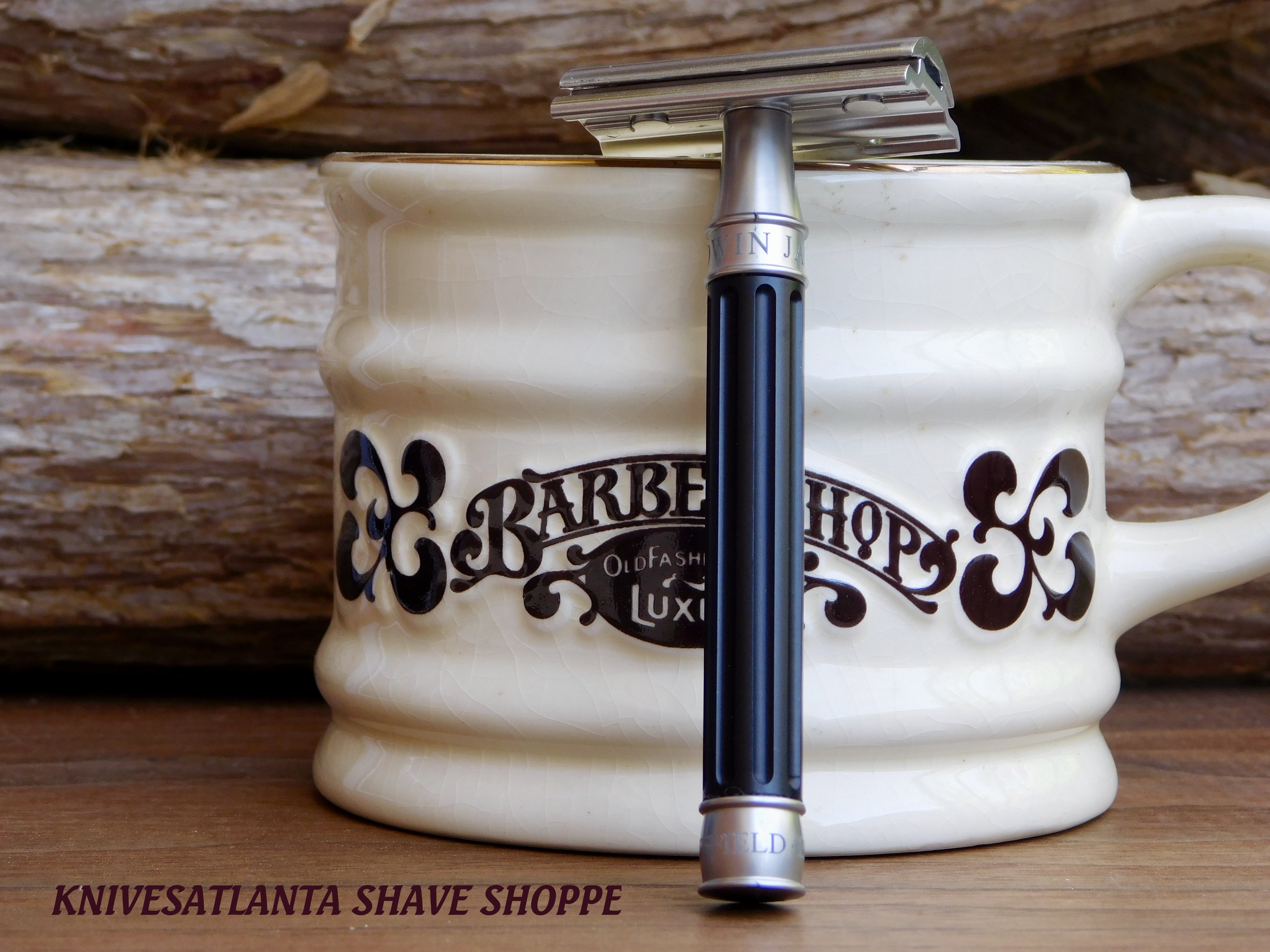 Edwin Jagger 3ONE6 Stainless Steel Black DE Safety Razor