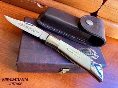 Schrade Wostenholm IXL Sheffield England Large Micarta Lockback