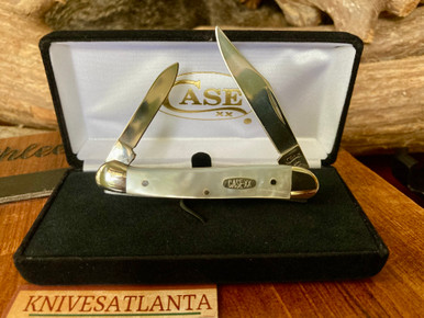 Case XX 82109X SS Mini Copperhead Mother-of-Pearl ~ Vintage 1997
