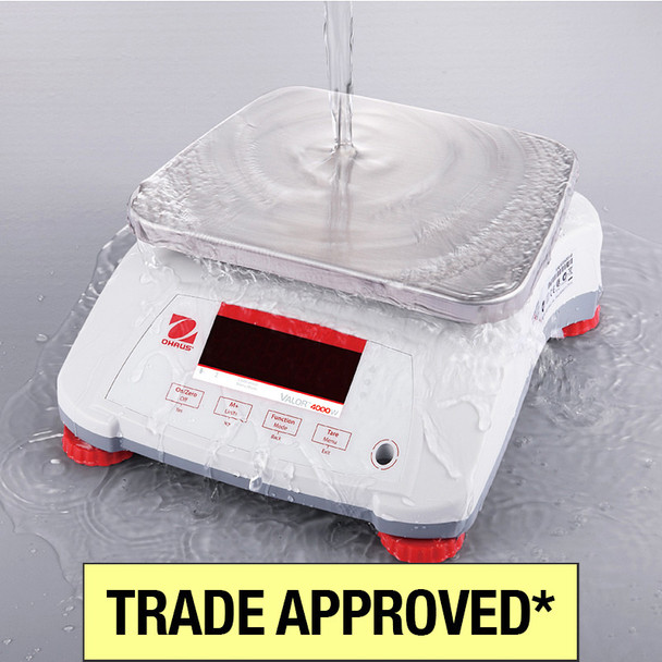 Ohaus Valor 4000 Trade Approved Washdown Scale