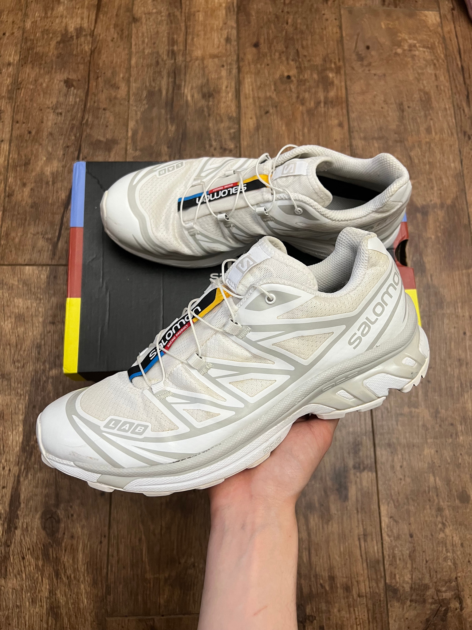 Salomon XT6 Triple White (UK 9)