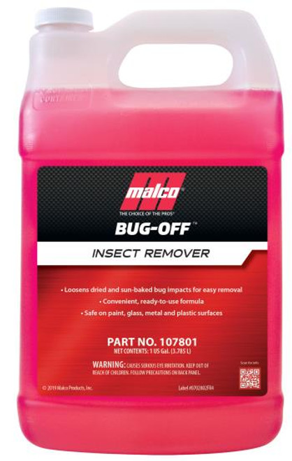 Loosens dried bugs from windshields, hoods, bumpers and grills