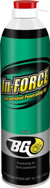 BG In-Force is an ion-activated penetrating oil which stops rust, and lubricates and frees rusted parts.
