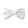 Kids Satin Bow Tie White  6836CH