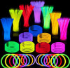144 Pcs 8" Glowsticks, Bracelets Necklaces, Glow in the Dark Party Favors