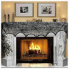 Halloween Decoration Black Lace Spiderweb Fireplace Mantle Scarf Cover