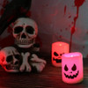 6pcs Halloween Flameless Votive Candles Color Changing with Remote Timer
